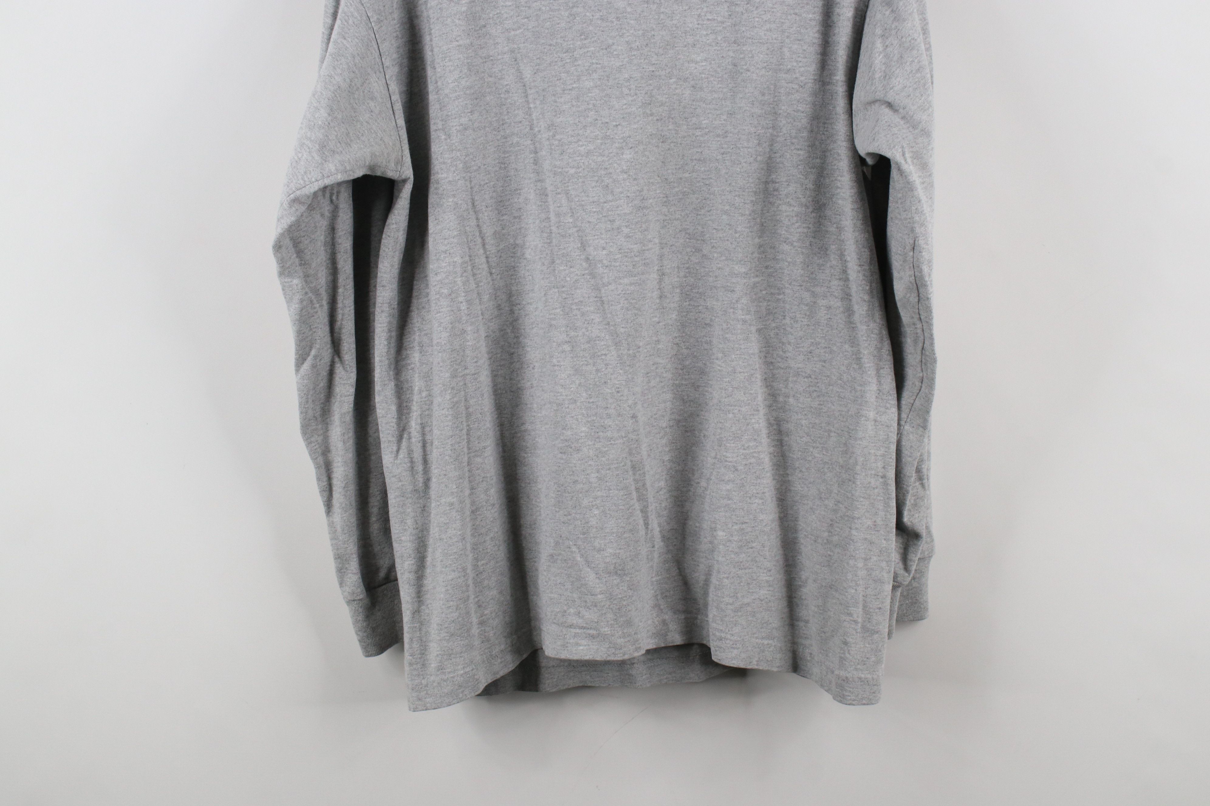 Adidas × Vintage Vintage Adidas Spell Out Big Logo Long Sleeve T-Shirt Gray Size US S / EU 44-46 / 1 - 14 Thumbnail