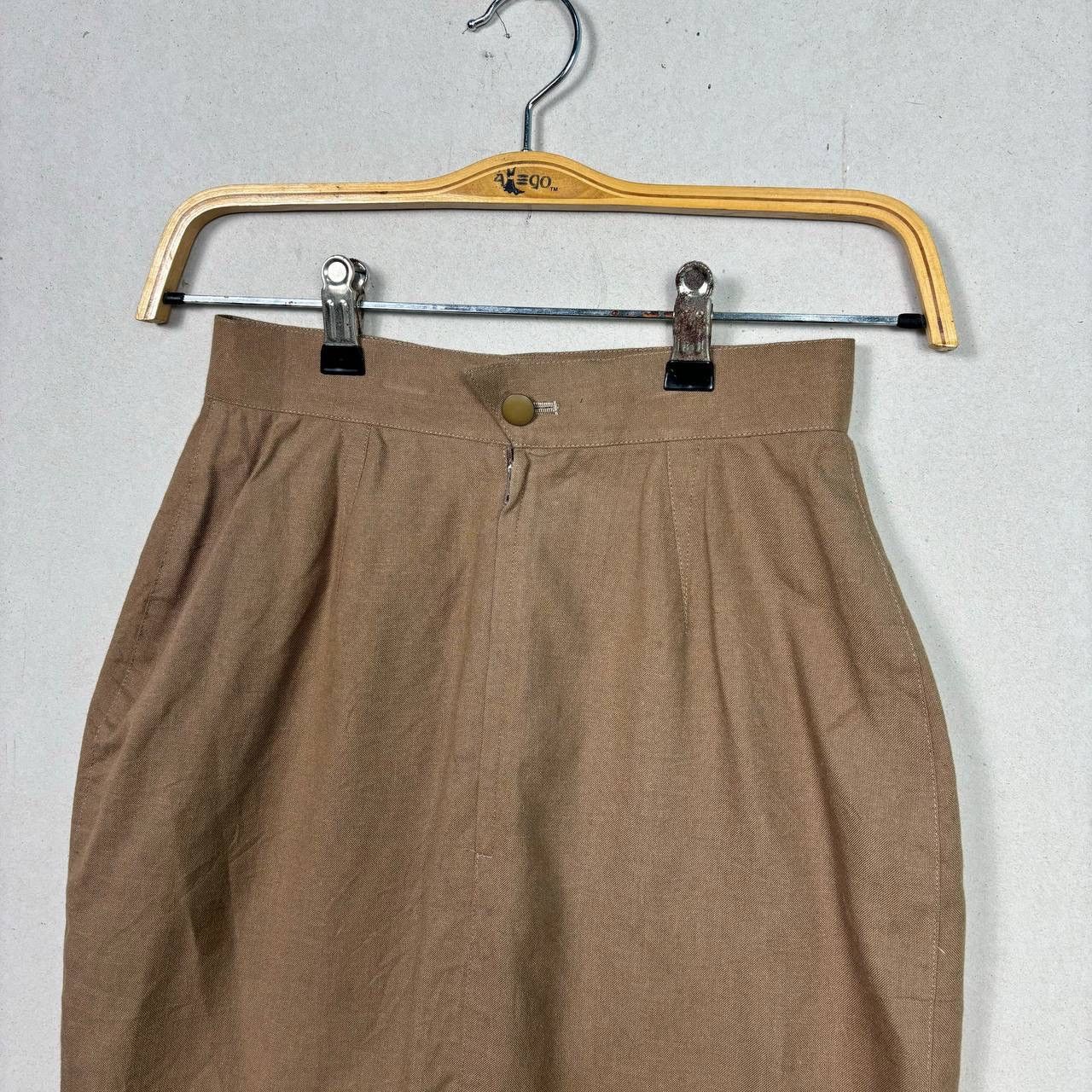 Thierry Mugler Vintage Thierry Mugler Beige Mid Length Skirt Size 24" / US 00 / IT 34 - 3 Thumbnail