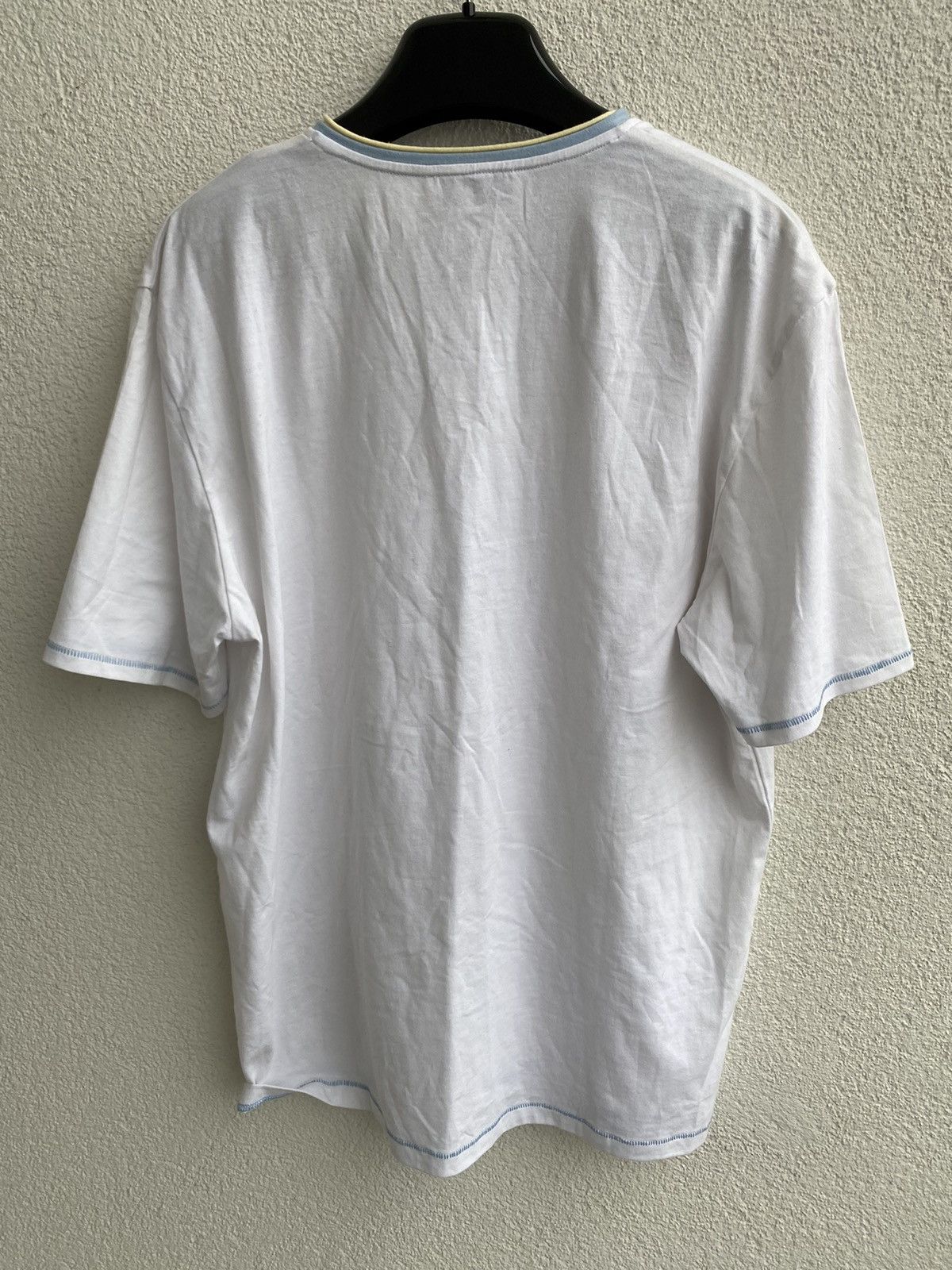 Yves Saint Laurent White YSL T-Shirt Big Logo Size US L / EU 52-54 / 3 - 8 Thumbnail