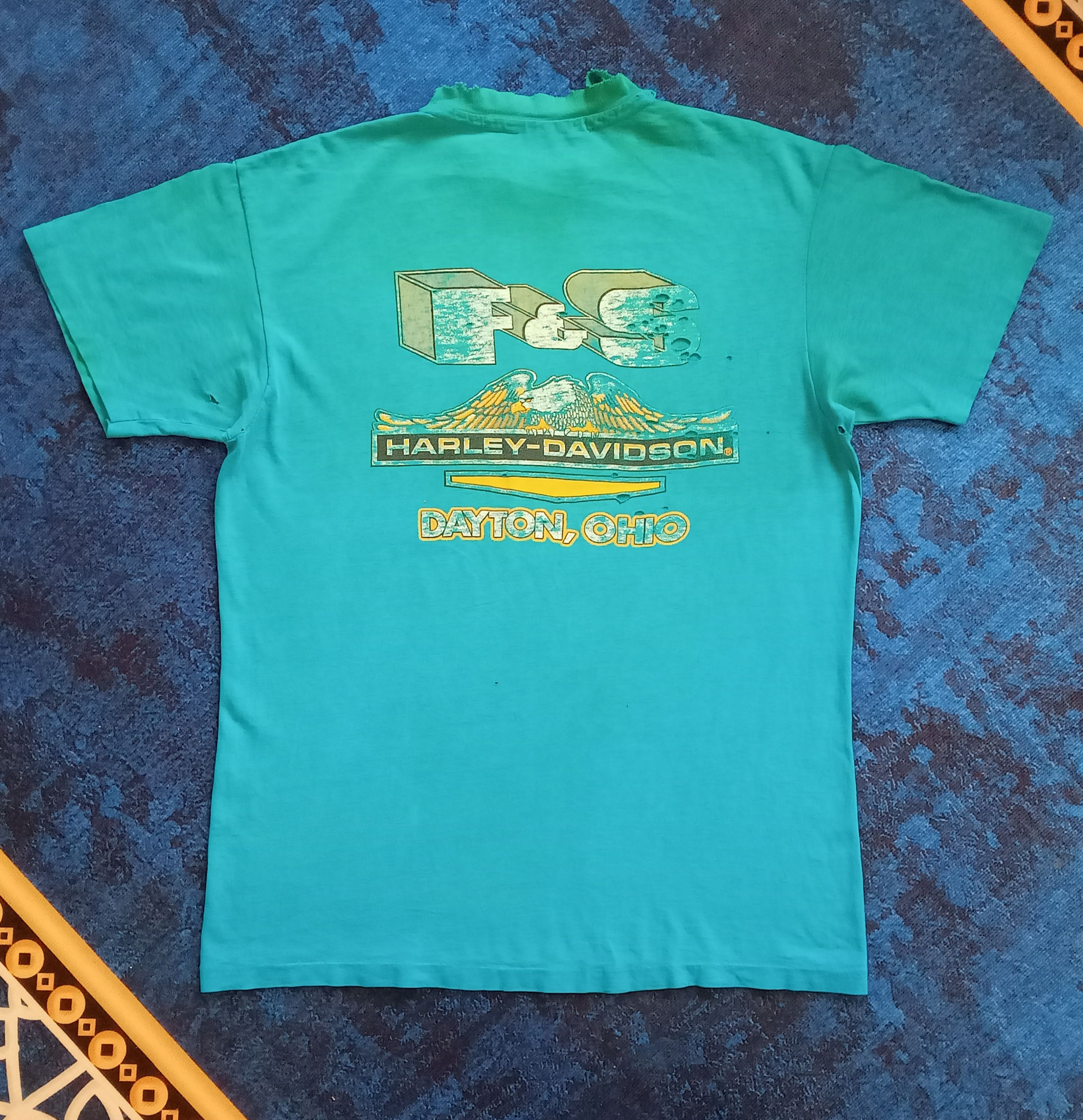 Harley Davidson Harley Davidson Ring Racing Distressed Vintage 1989 T Shirt Size US L / EU 52-54 / 3 - 2 Thumbnail