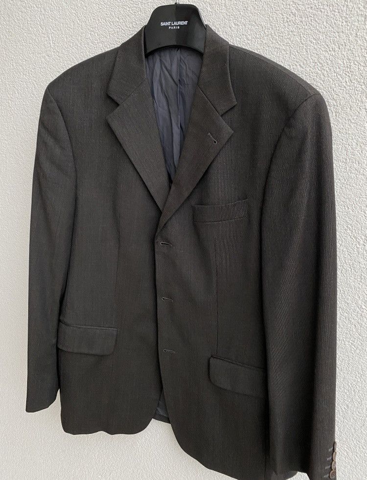 Yves Saint Laurent YSL Blazer Grey YSL Jacket Size US L / EU 52-54 / 3 - 3 Thumbnail