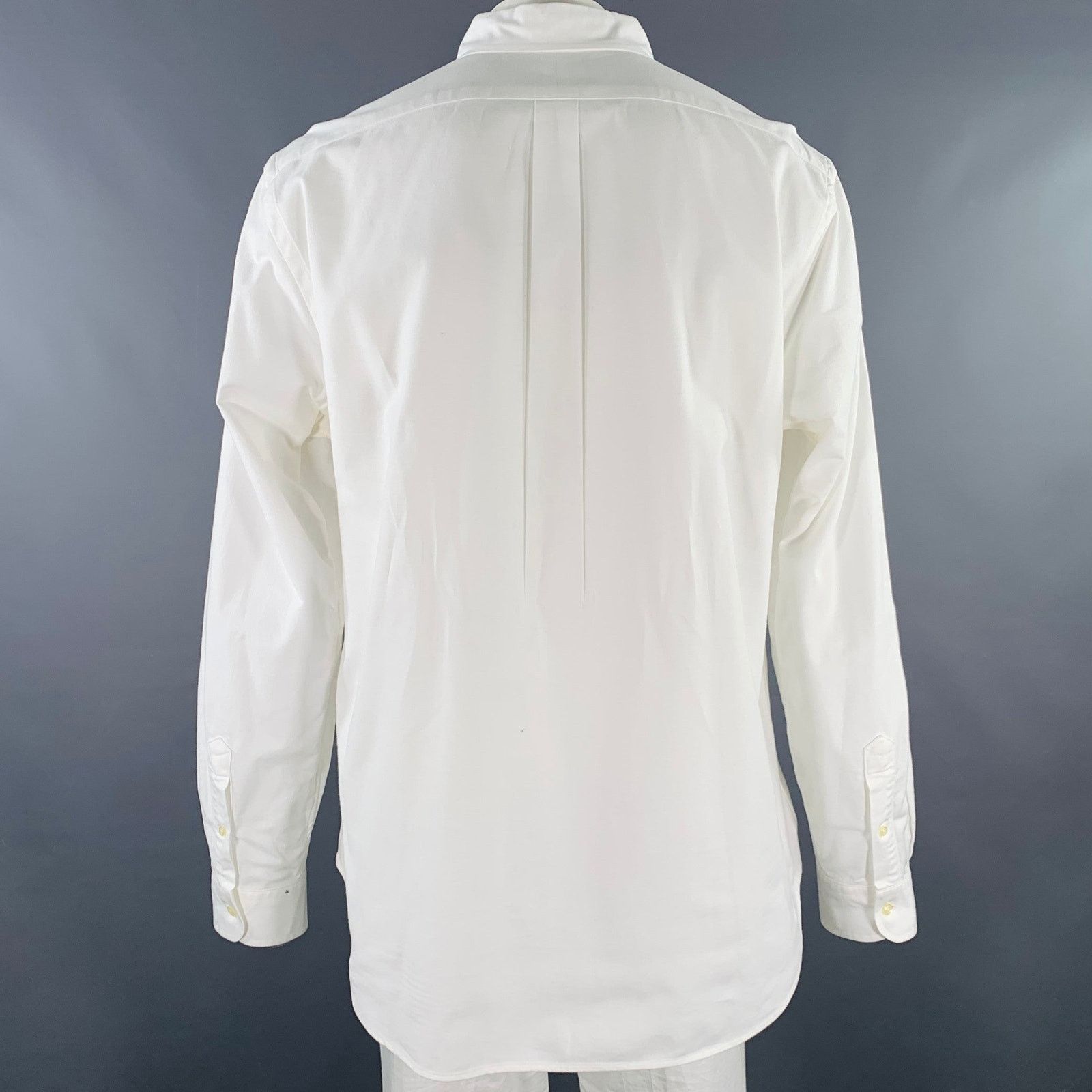 Ralph Lauren Size XXL White Cotton Blend Button Down Long Sleeve Shirt Size US XXL / EU 58 / 5 - 4 Thumbnail