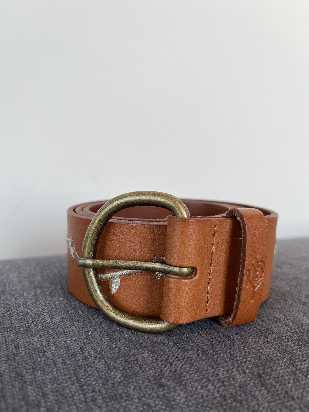 Levi's Levis Brown Cow Leather Belt Size ONE SIZE - 3 Thumbnail