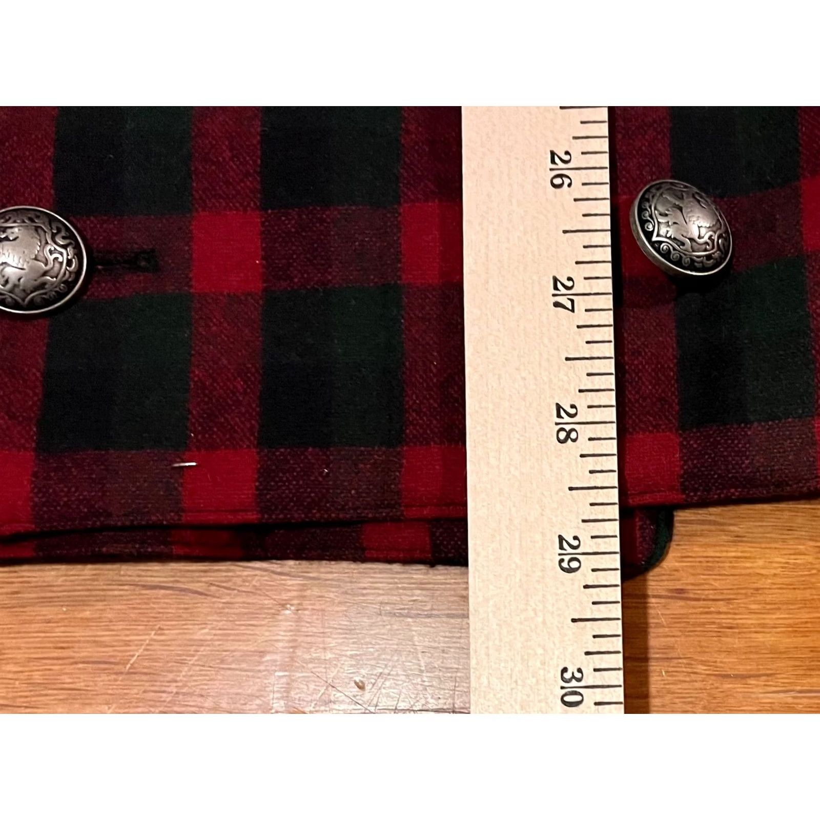 Vintage VINTAGE Trachten Alpentraum Oktoberfest Jacket Women’s M Red Plaid Wool Short Sleeve Long Sleeve Buttoned 80s 90s Bohemian Retro Christmas Size M / US 6-8 / IT 42-44 - 7 Thumbnail