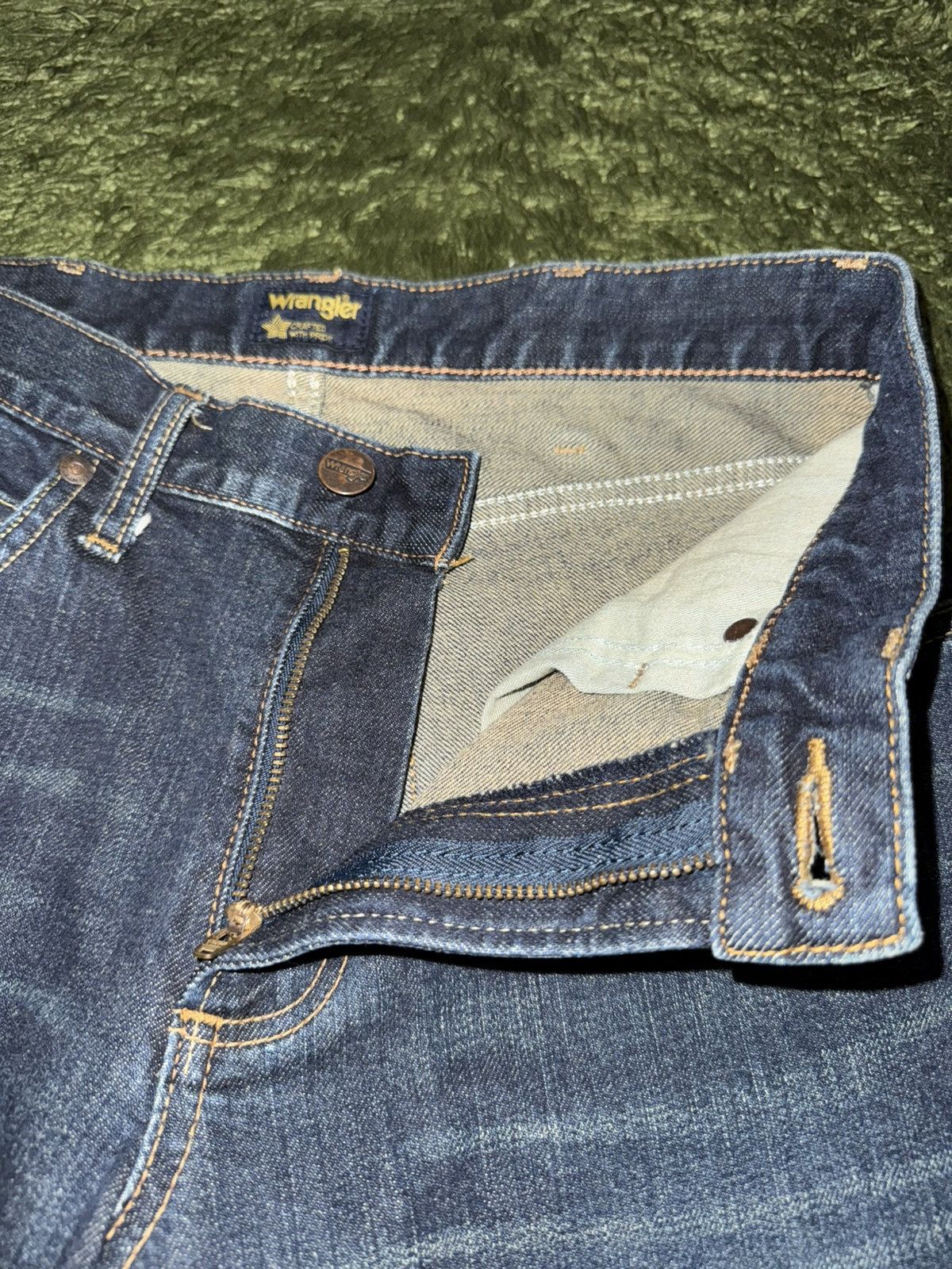 Wrangler [28] Wrangler Japan Vintage-Washed Denim Pants Indigo Size US 28 / EU 44 - 3 Thumbnail