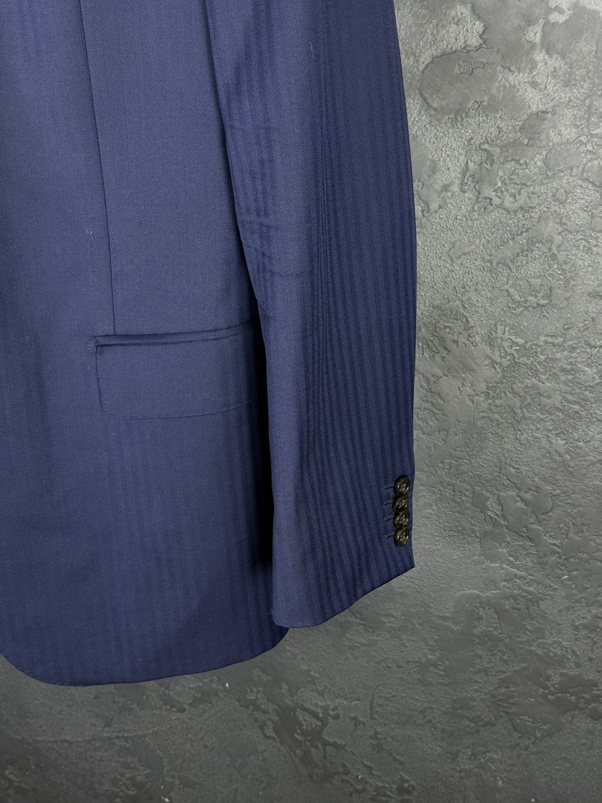 Suitsupply SUITSUPPLY Napoli Striped Pure Wool Super 110’s Blazer Size 54R - 4 Thumbnail
