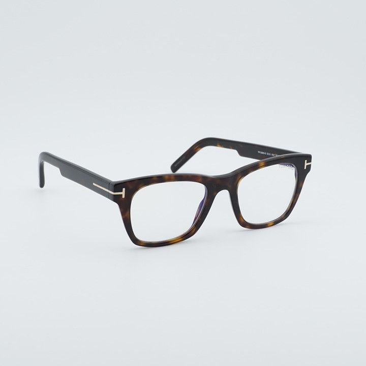 Tom Ford Tom Ford FT5886-B 052 Eyeglasses Havana 50mm Square Frame Size ONE SIZE - 7 Thumbnail