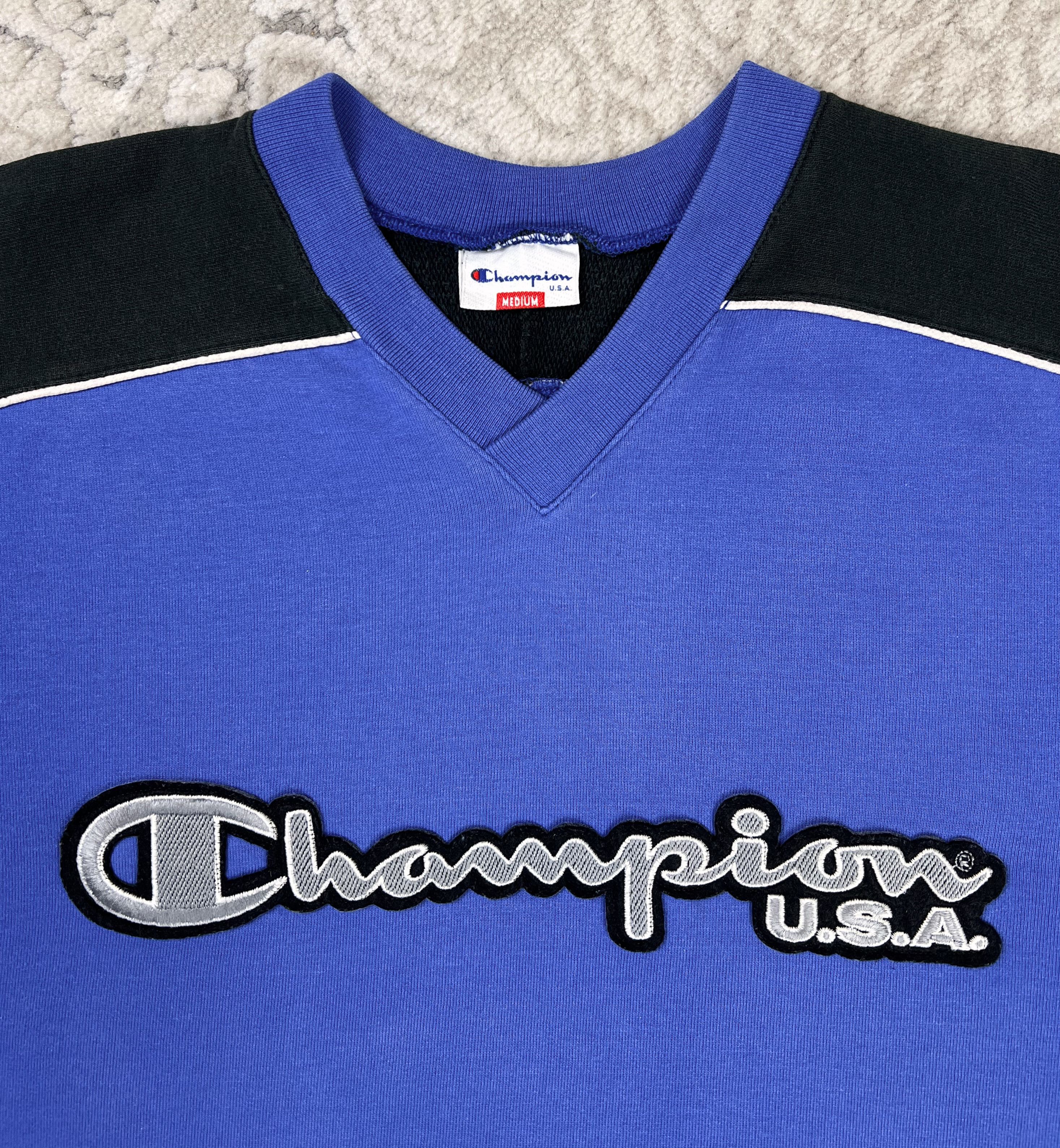 Champion Vintage Champion USA Hockey Jersey Style Sweatshirt Big Logo Size US M / EU 48-50 / 2 - 4 Thumbnail