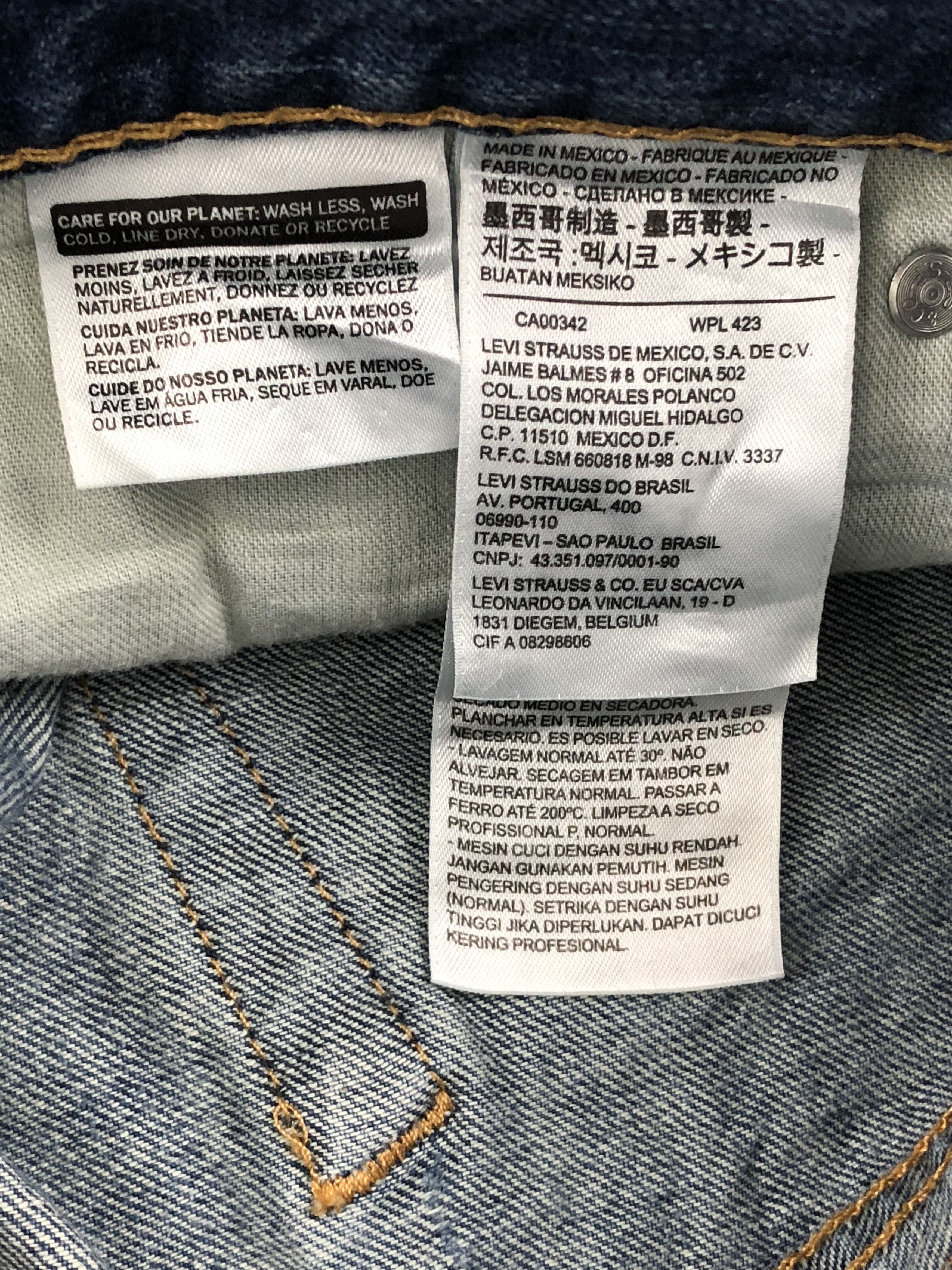 Levi's Distressed Vintage Levis 511 Faded Blue Jeans DPP0247 Size US 30 / EU 46 - 11 Thumbnail