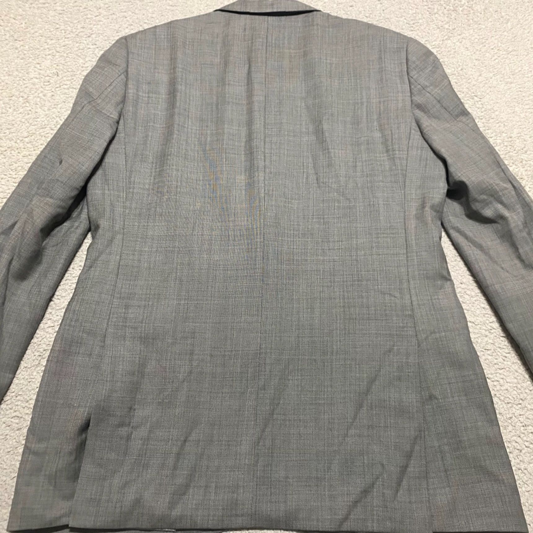 J.Crew J.CREW Blazer Mens 40R Wool Gray Tollegno 1900 Italy 2 Button Notch Lapel Double-Vented Regular Front Flat 2 Piece Vintage? No Size 40R - 2 Thumbnail
