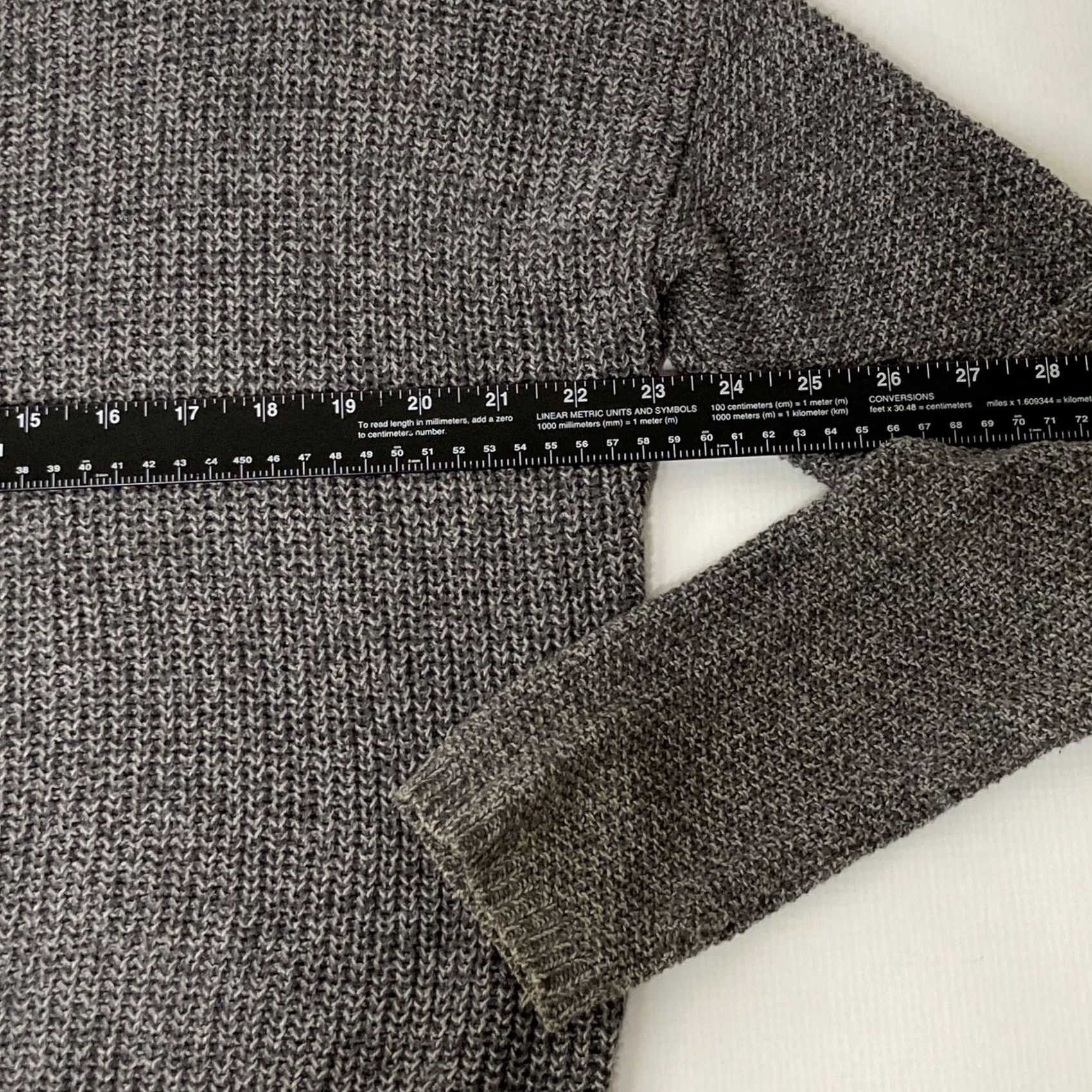 Anthropologie Anthropologie Pins and Needles Womens Gray Small Knit Lace Trim Sweater Tunic Size S / US 4 / IT 40 - 6 Thumbnail