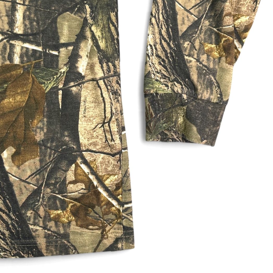 Realtree RealTree Camouflage Shirt Adult XL Brown Camo Hunting Outdoor Men Long Sleeve Crew Neck Cotton Blend Realtree Logo - Shirt Size US XL / EU 56 / 4 - 4 Thumbnail