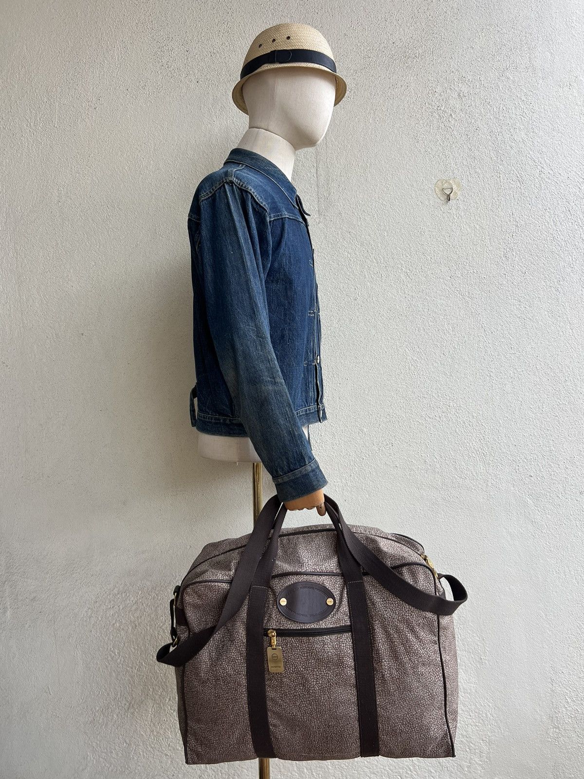 Vintage Vintage Borbonese Redwall 2 Way Travel Bag Size ONE SIZE - 3 Thumbnail
