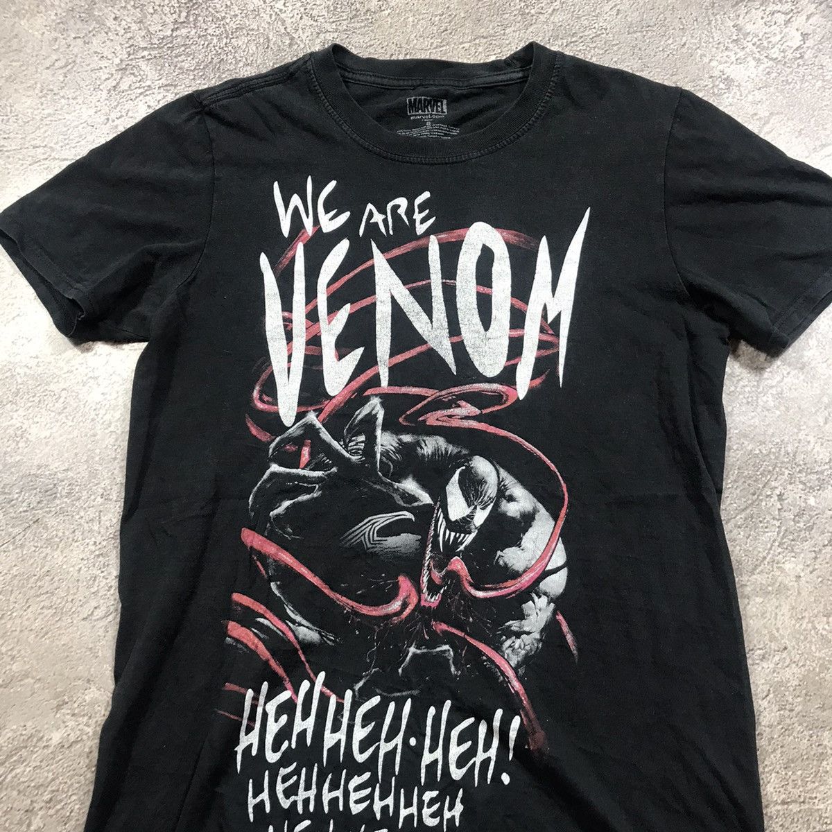 Vintage Vintage 90s Venom Graphic Tee Grunge Streetwear Black Boxy S Size US S / EU 44-46 / 1 - 3 Thumbnail