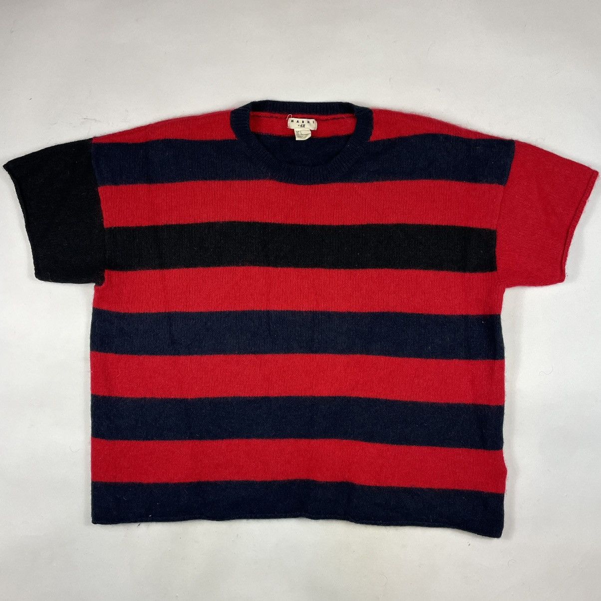 H&M × Marni Marni X H&M Cashmere Cropped T-Shirt Size US L / EU 52-54 / 3 - 2 Thumbnail