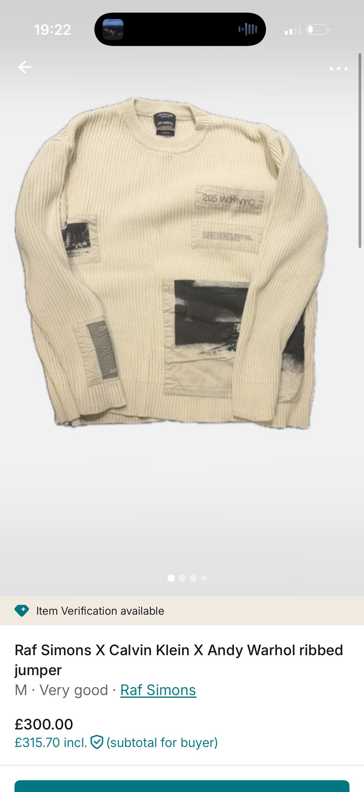 Calvin Klein 205W39NYC Raf Simons x Andy Warhol x Calvin Klein jumper Size US M / EU 48-50 / 2 - 2 Thumbnail
