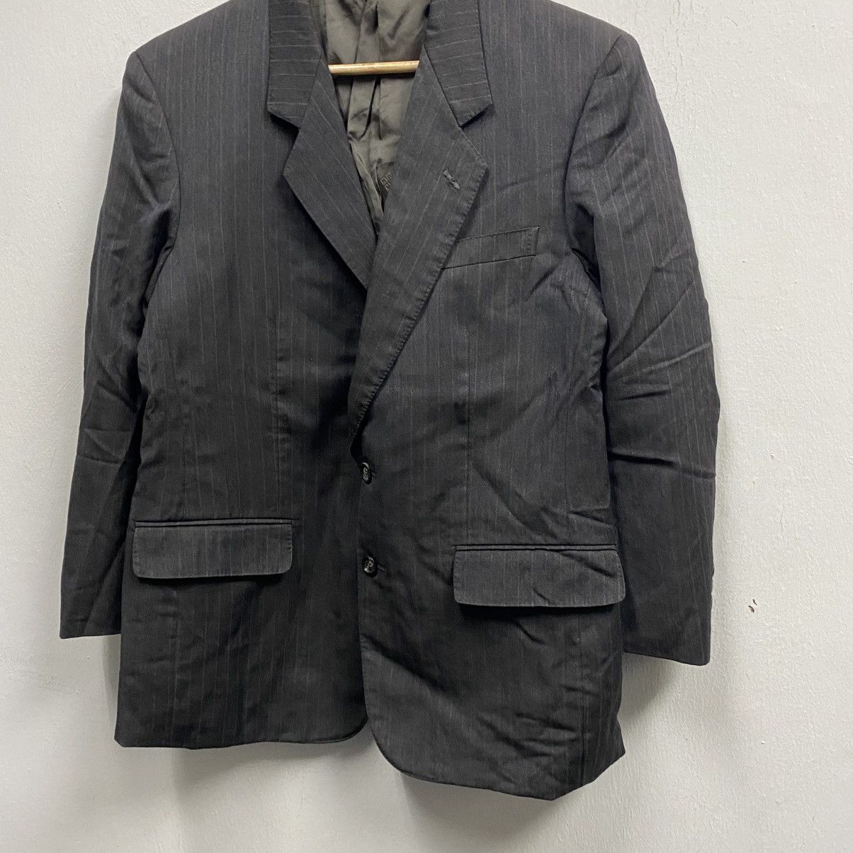 Givenchy Vintage Givenchy Monsieur Pinstripe Blazer Jacket 38R-40R Size 38R - 5 Thumbnail