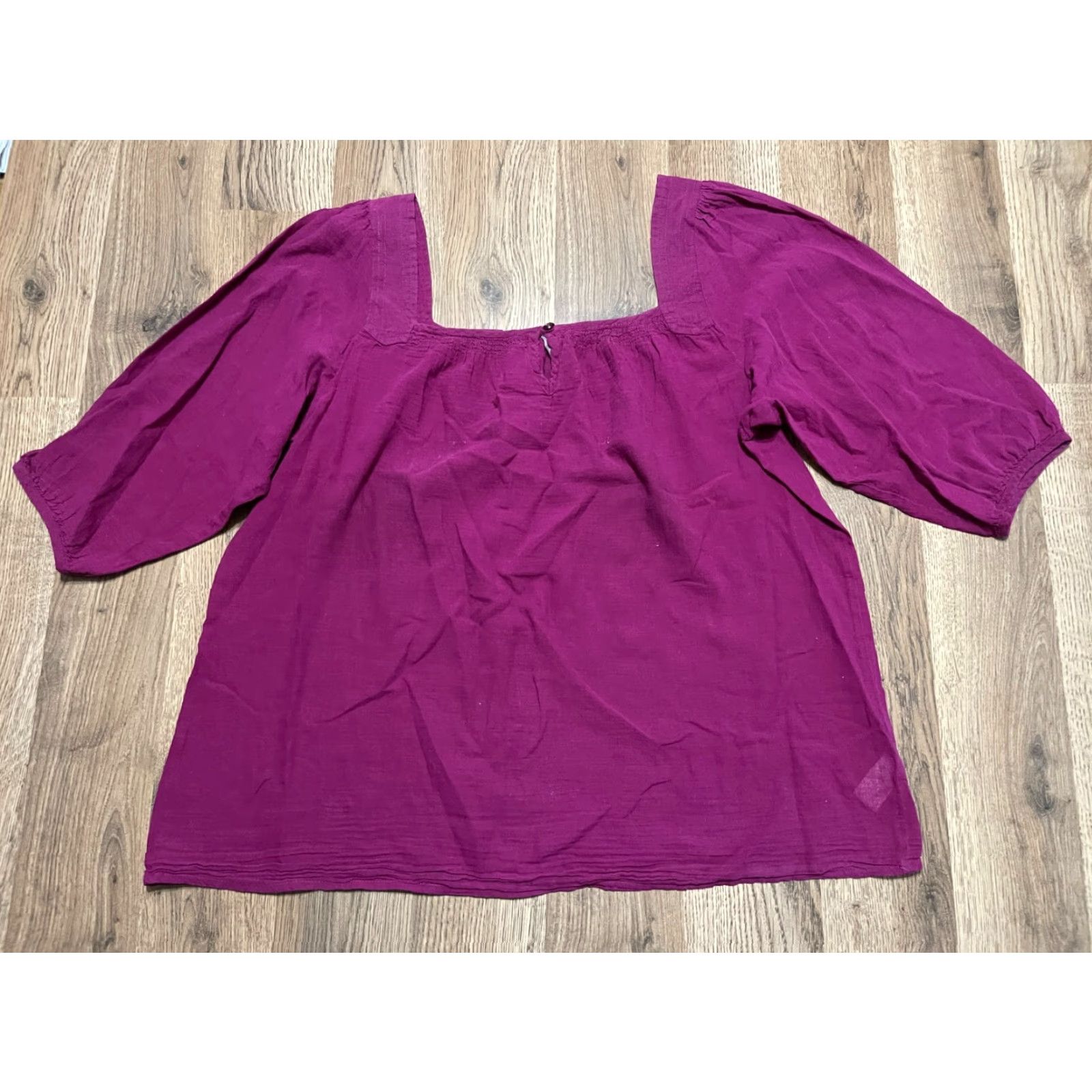 Old Navy Old Navy Shirt Women's Size Medium Purple 3/4 Sleeve T-Shirt Casual Regular Solid Vintage No Size M / US 6-8 / IT 42-44 - 2 Thumbnail