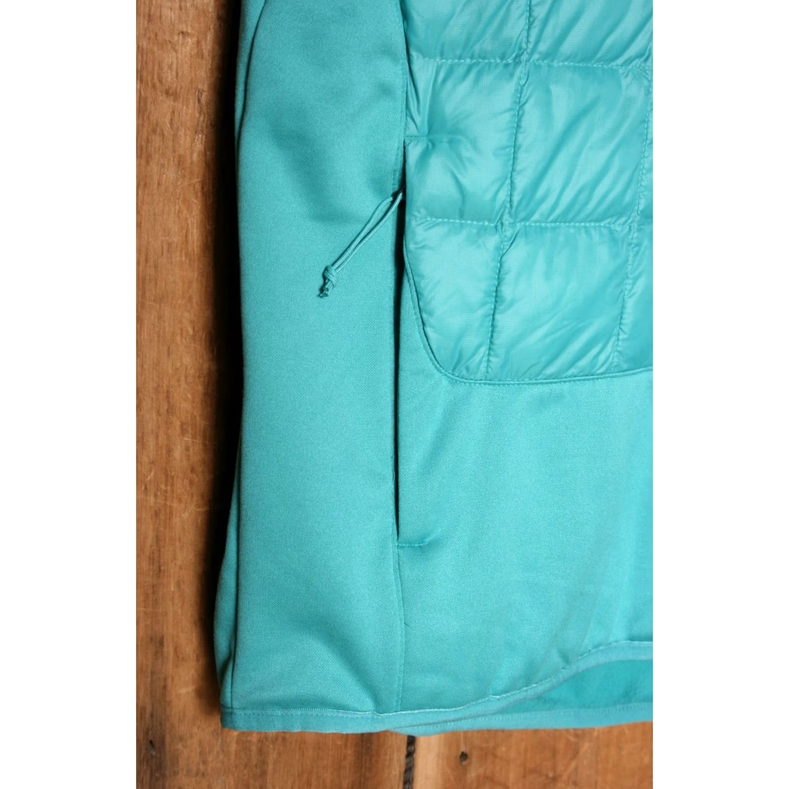 The North Face TNF Thermoball Eco Hybrid Porcelain Green Quilted 1/4 Zip Hooded Jacket Sz. S Mens Hoodie Green 1/4 Zip Nylon Zip Closure New with Tags Size US S / EU 44-46 / 1 - 5 Thumbnail