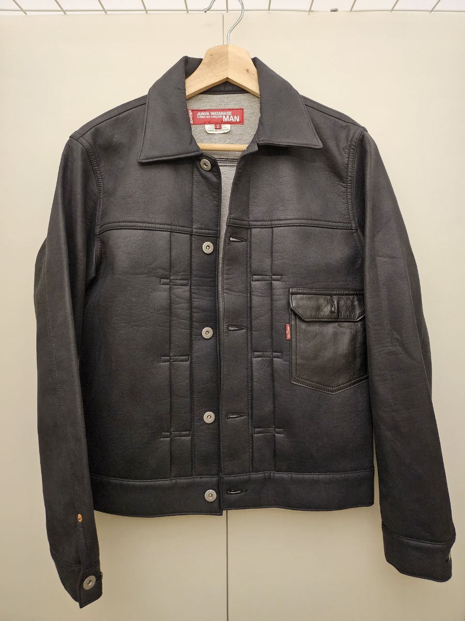 Junya Watanabe × Levi's Faux Leather Type 1 Trucker Jacket Size US XS / EU 42 / 0 - 1 Thumbnail