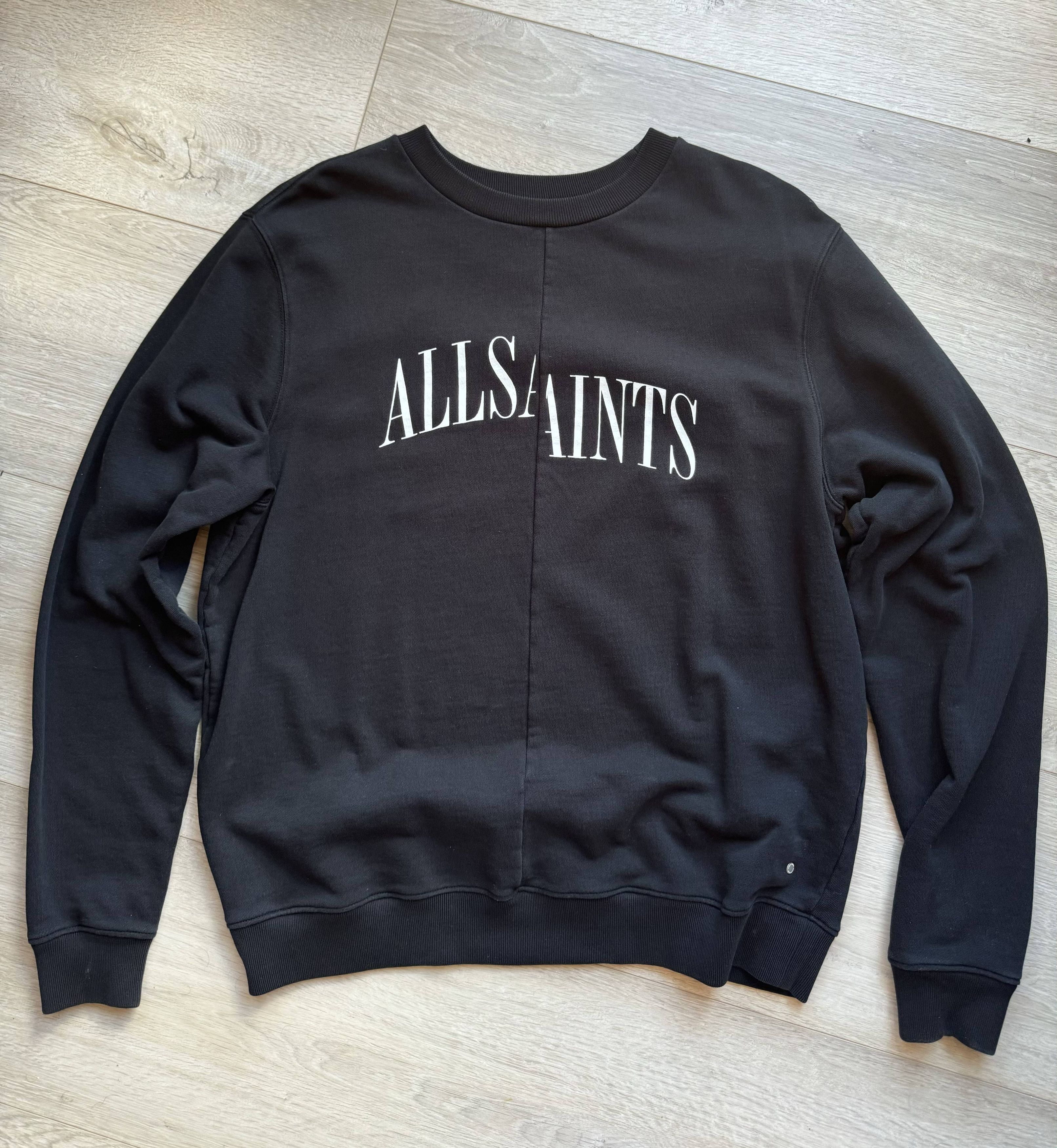 Allsaints All Saints Crewneck Split Logo Text Sweatshirt Size US S / EU 44-46 / 1 - 1 Thumbnail