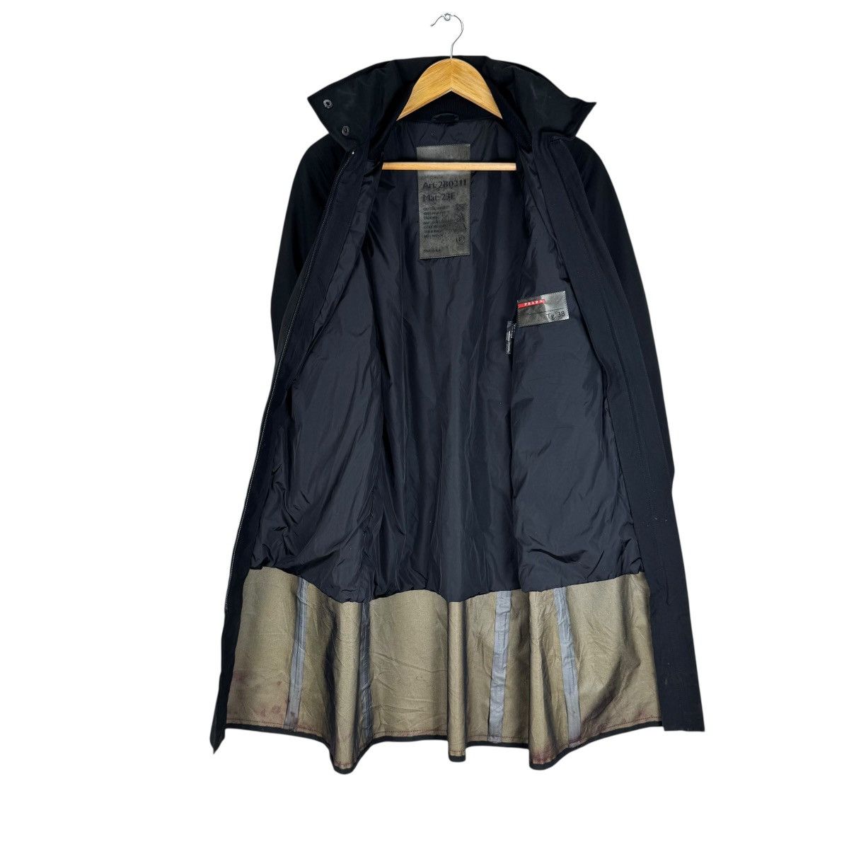 Prada 🔥PRADA HOODIE LONG DOWN JACKET Size S / US 4 / IT 40 - 11 Thumbnail