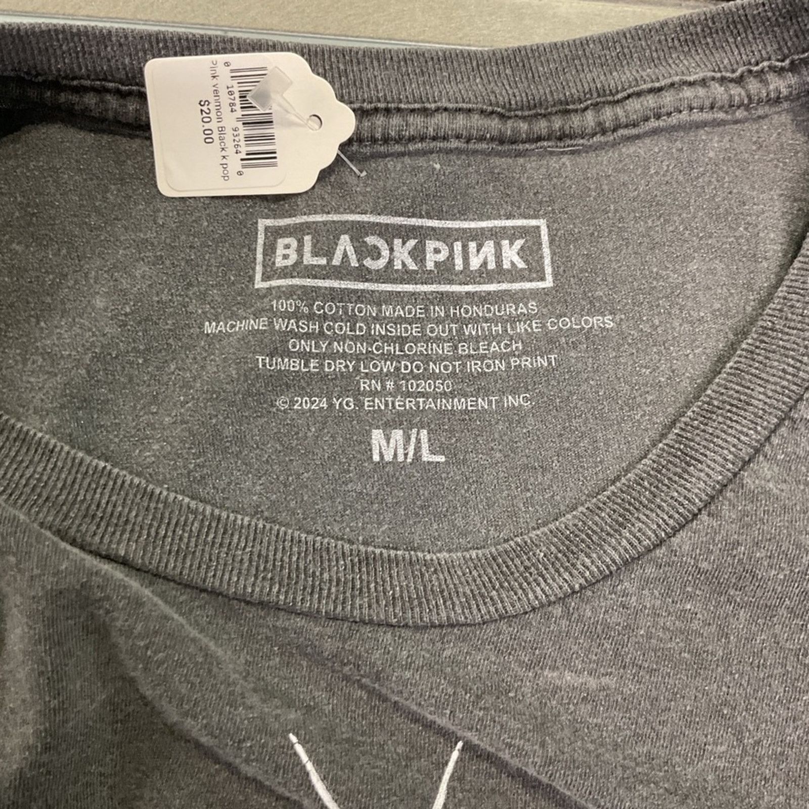Vintage Pink Venom Black Pink Kpop T-Shirtf Size L / US 10 / IT 46 - 3 Thumbnail