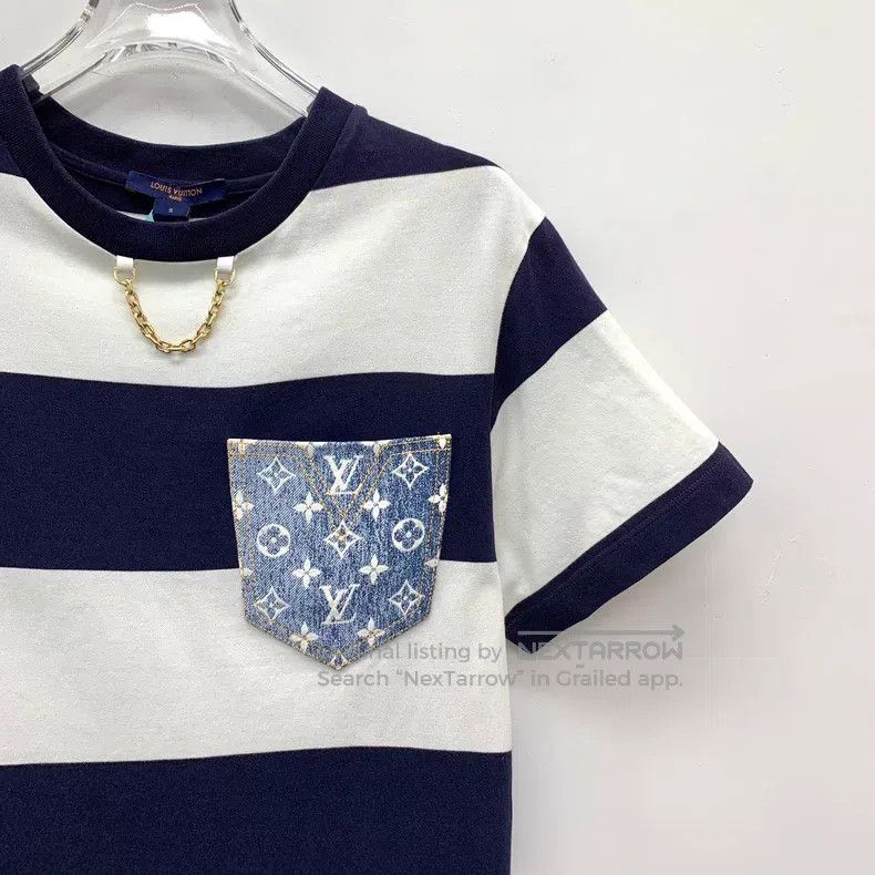 Louis Vuitton Louis Vuitton 22 Monogram Color-Block Stripe Pocket Print Size S / US 4 / IT 40 - 3 Thumbnail