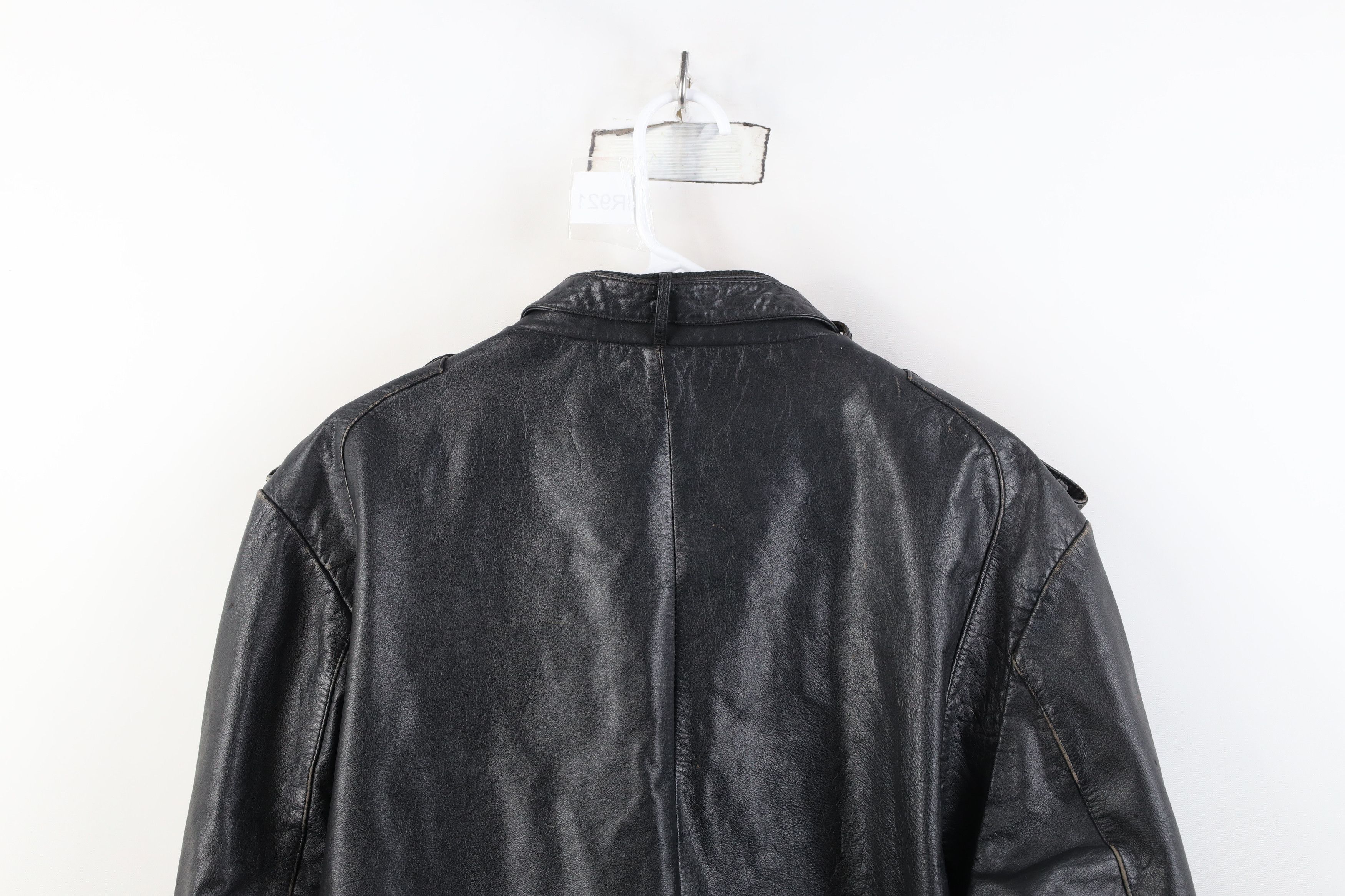 Vintage Vintage 80s 90s Cooper Cafe Racer Bomber Jacket Black Size US XXL / EU 58 / 5 - 15 Thumbnail