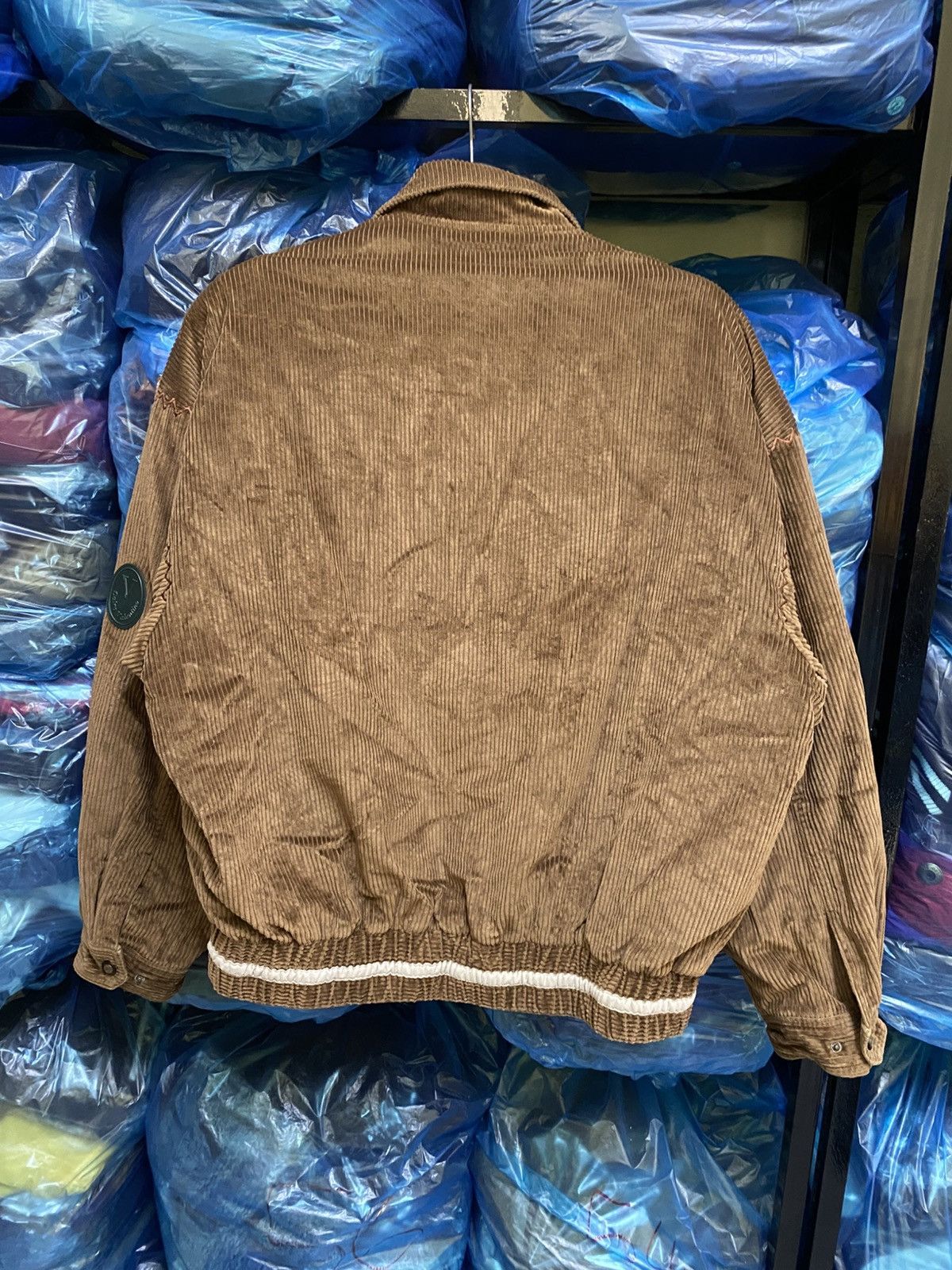 Vintage Carlo Valentino Corduroy Jacket Brown Embroidered