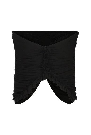 Saint Laurent Paris o1s1wg110924 Bustier In Jersey in Black Size M / US 6-8 / IT 42-44 - 2 Thumbnail