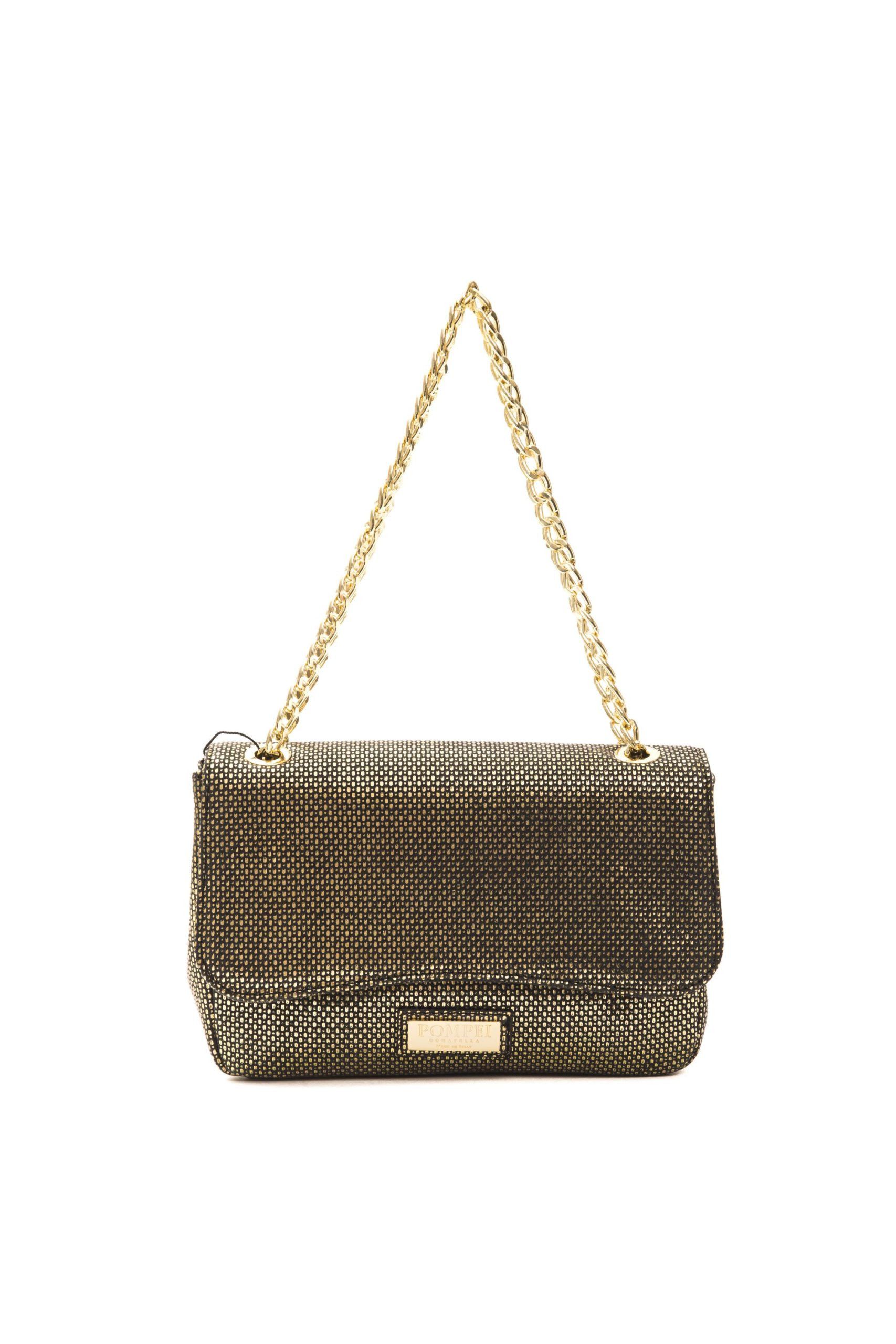 Pompei Donatella Gray Leather Women Shoulder Bag main image 1