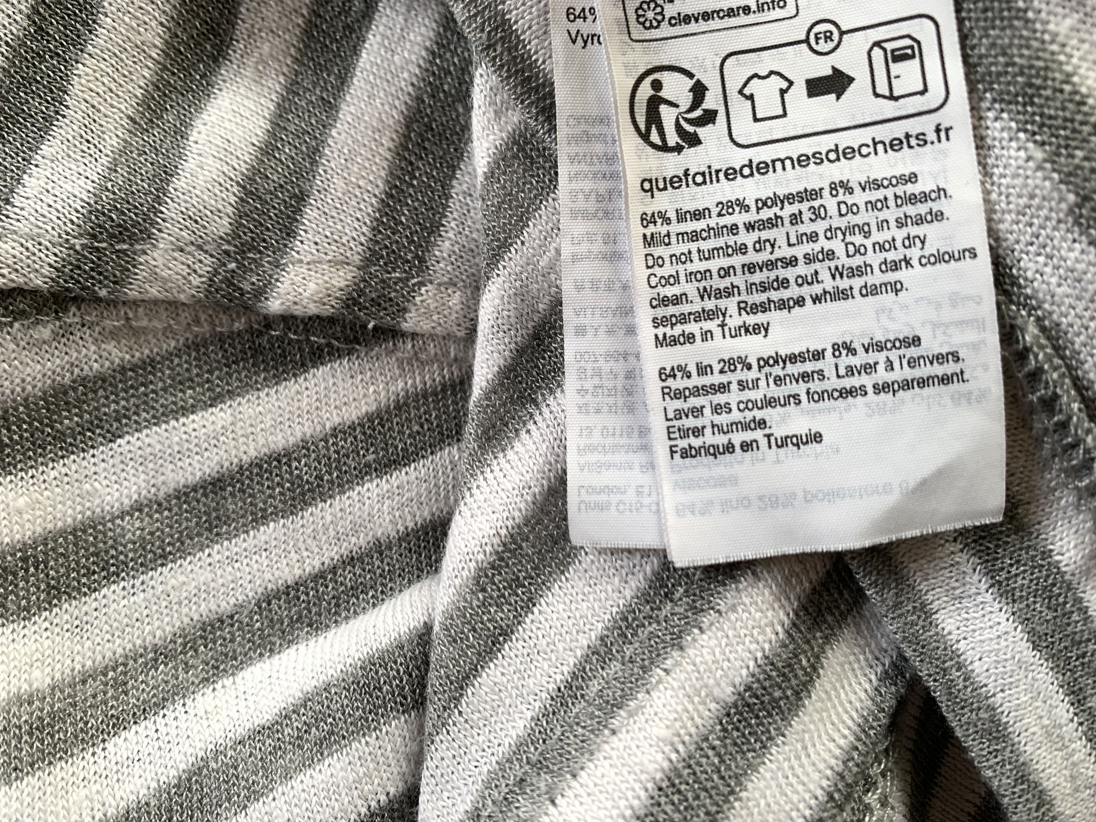 Allsaints Allsaints Oversized Stripe Cotton T-Shirt Size US XL / EU 56 / 4 - 8 Thumbnail