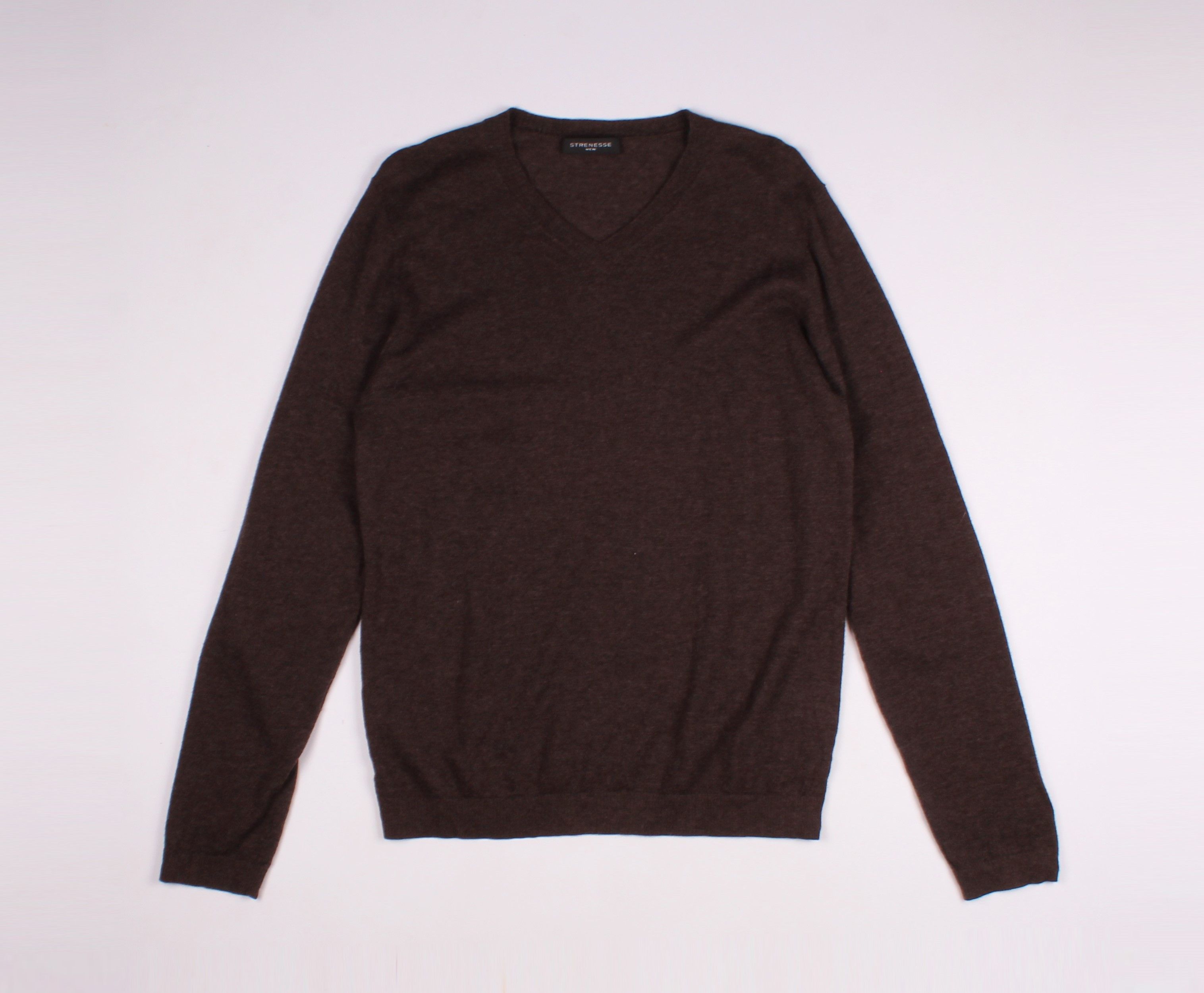 STRENESSE Strenesse Gabriele Strehle Man Cashmere V-Neck Jumper Size US S / EU 44-46 / 1 - 1 Thumbnail