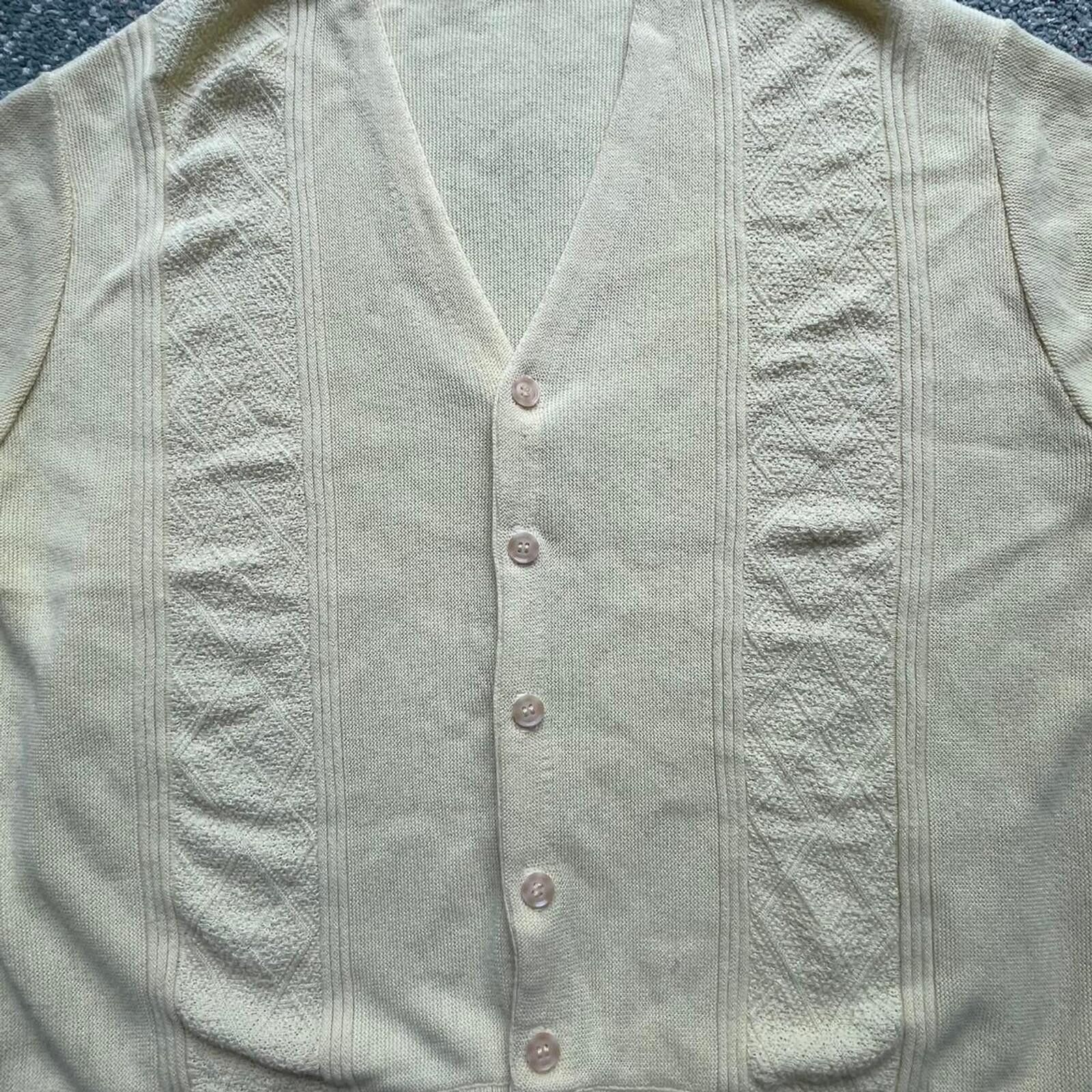Jantzen 1960s Jantzen Wool Cardigan Button Up Sweater Size Medium Size XL / US 12-14 / IT 48-50 - 3 Thumbnail