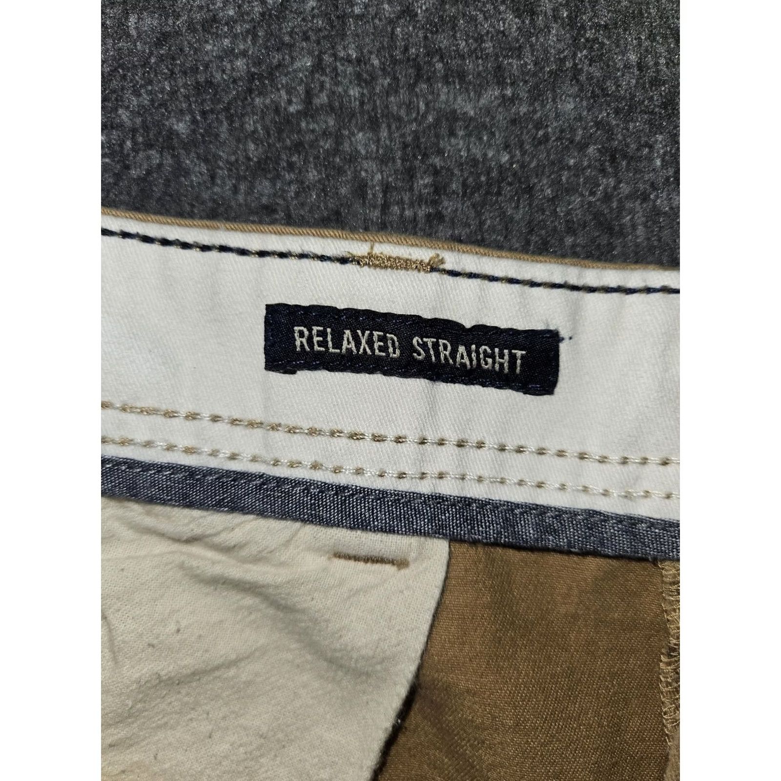 American Eagle Outfitters VINTAGE? no — American Eagle Pants Mens 38x30 Beige Relaxed Straight Chino Cotton Casual Size US 38 / EU 54 - 3 Thumbnail