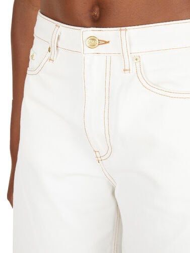 Ganni Ganni Design stary White Denim Barrel leg jeans Size 26" / US 2 / IT 38 - 4 Thumbnail