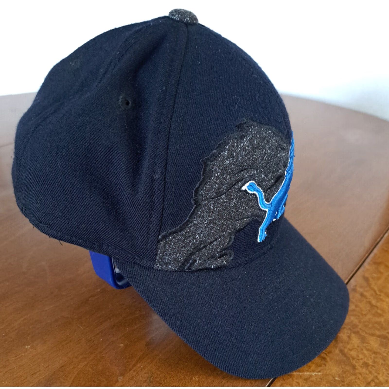Reebok Reebok Hat Detroit Lions Black Fitted Small/Medium Baseball Cap Men Baseball Cap Small/Medium Black Lions Reebok Hat Sports Mens Size ONE SIZE - 4 Thumbnail