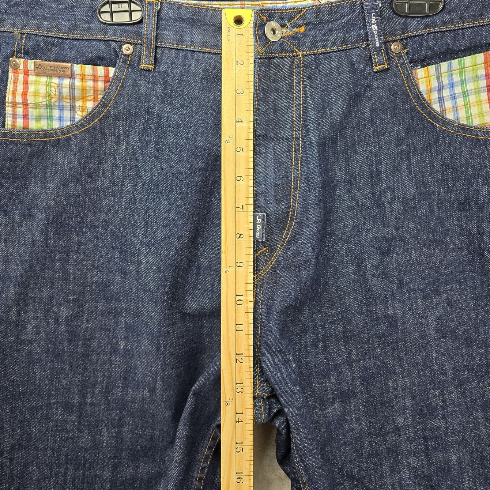LRG Vintage LRG Lifted Research Group Jean Shorts 36 Baggy Y2K Size US 36 / EU 52 - 15 Thumbnail