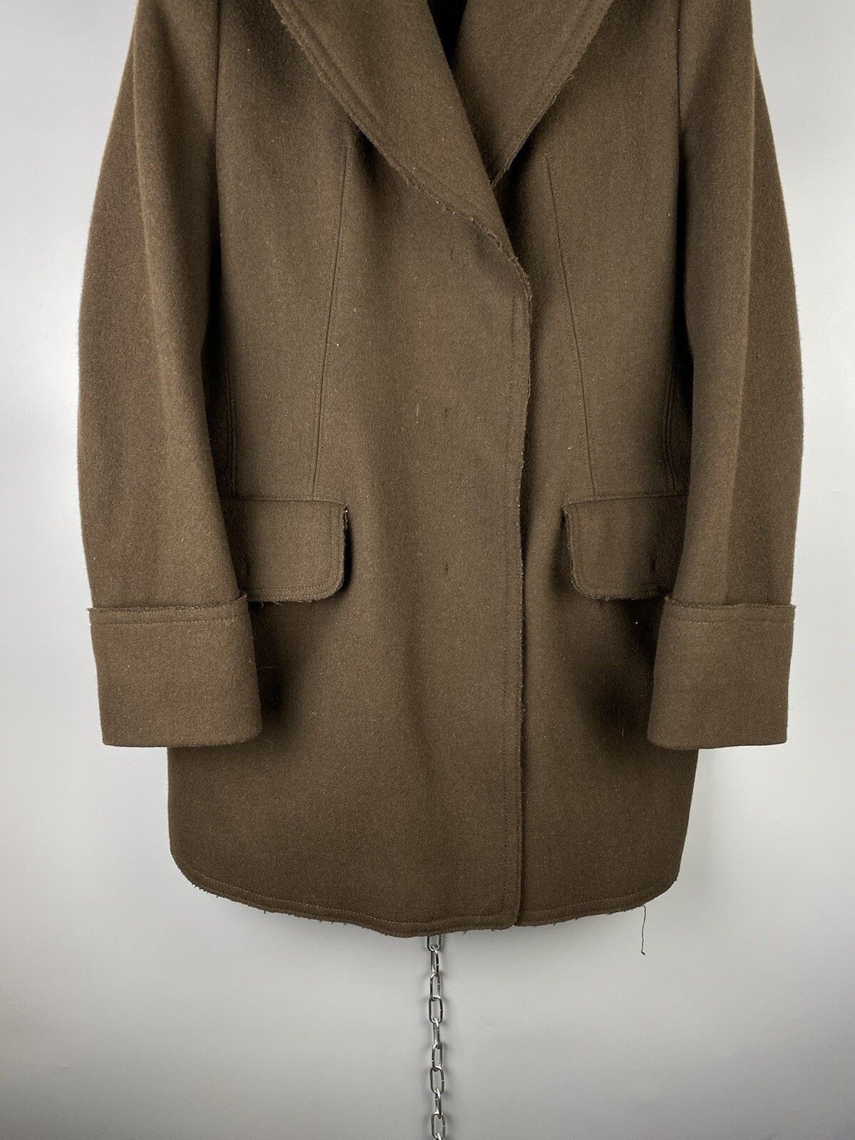 Jil Sander × Uniqlo Jil Sander Uniqlo J+ Womens Wool Casual Pea Coat Size L / US 10 / IT 46 - 4 Thumbnail