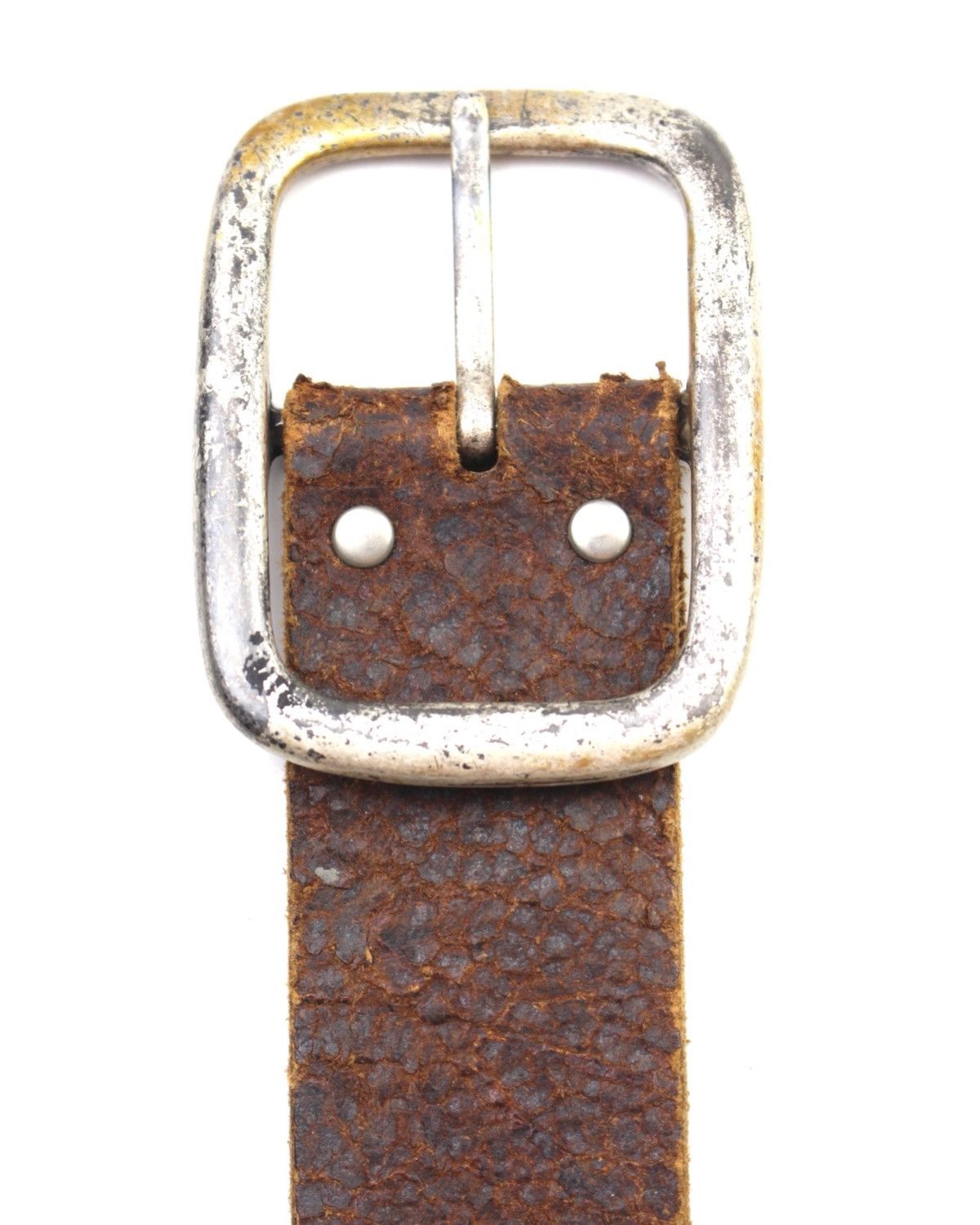 Hysteric Glamour 2000S CLRIDE EMBELLISHED DISTRESSED LEATHER BELT Size ONE SIZE - 5 Thumbnail