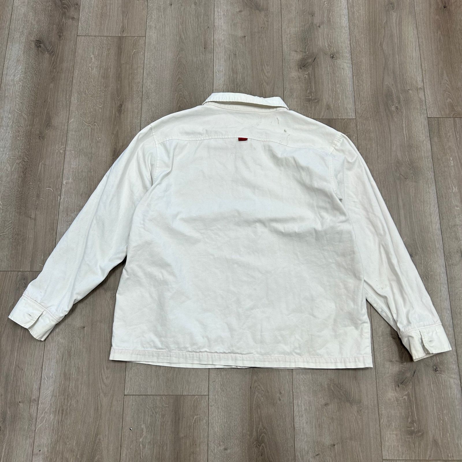 Oakley Vintage Oakley button-down shirt jacket White Red size XL B7 Size US XL / EU 56 / 4 - 5 Thumbnail