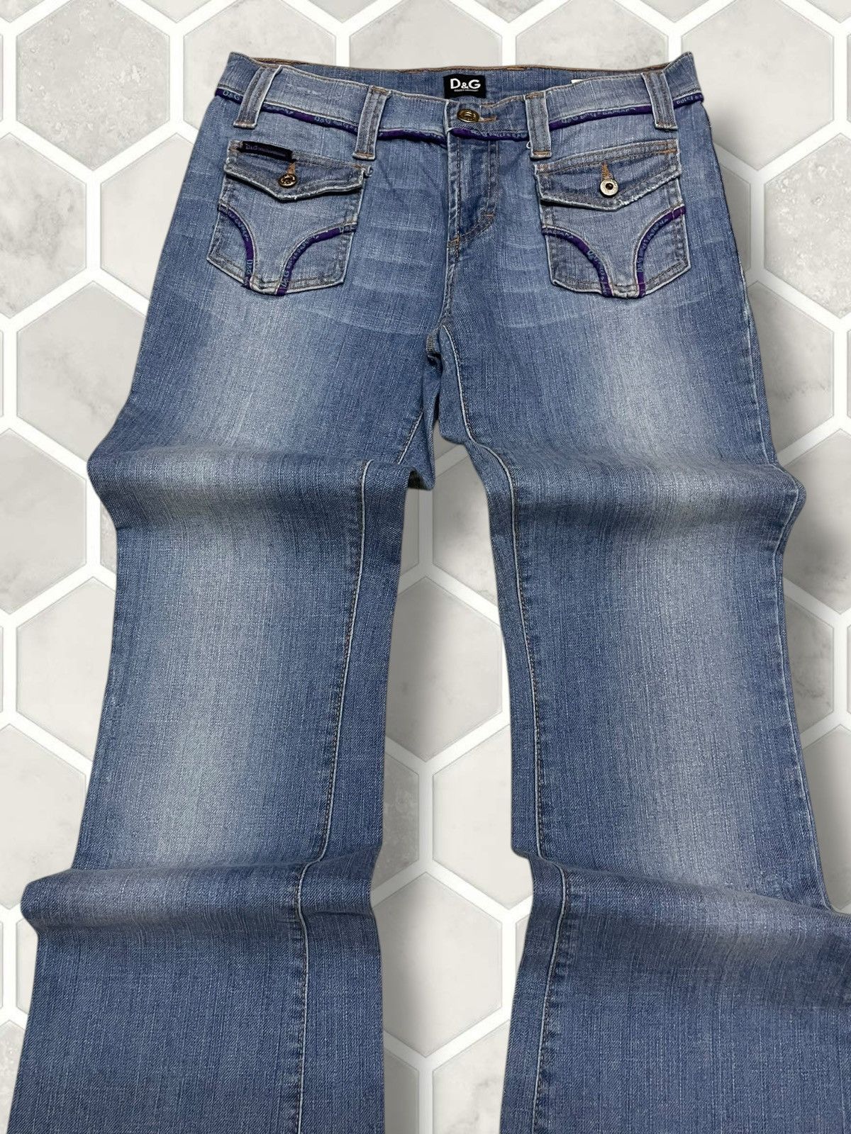 Dolce & Gabbana Vintate Authentic Designer Dolce & Gabbana Flared Denim Size US 28 / EU 44 - 4 Thumbnail