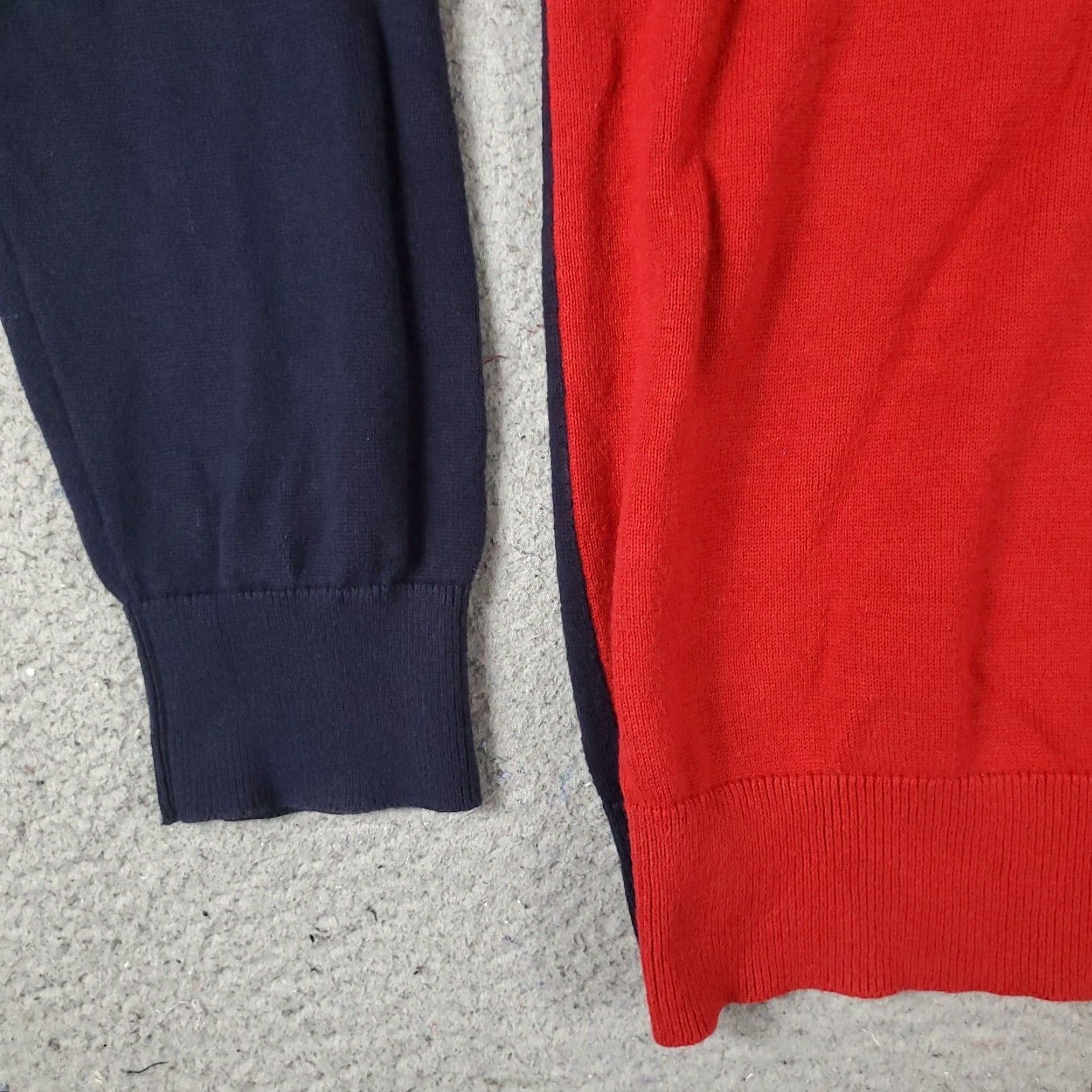 Nautica Nautica Mens Medium Red Cotton Blend Pullover Sweater 1/4 Zip Up Size US M / EU 48-50 / 2 - 4 Thumbnail