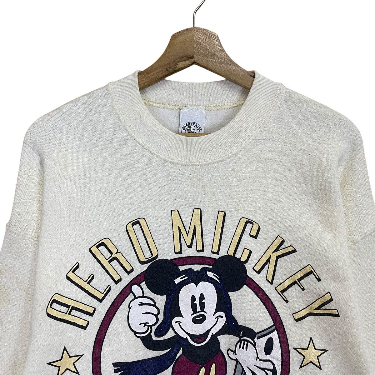 Cartoon Network × Mickey Mouse × Vintage Aero Mickey Mouse Big Logo Printed Crewneck Sweatshirt Size US M / EU 48-50 / 2 - 4 Thumbnail