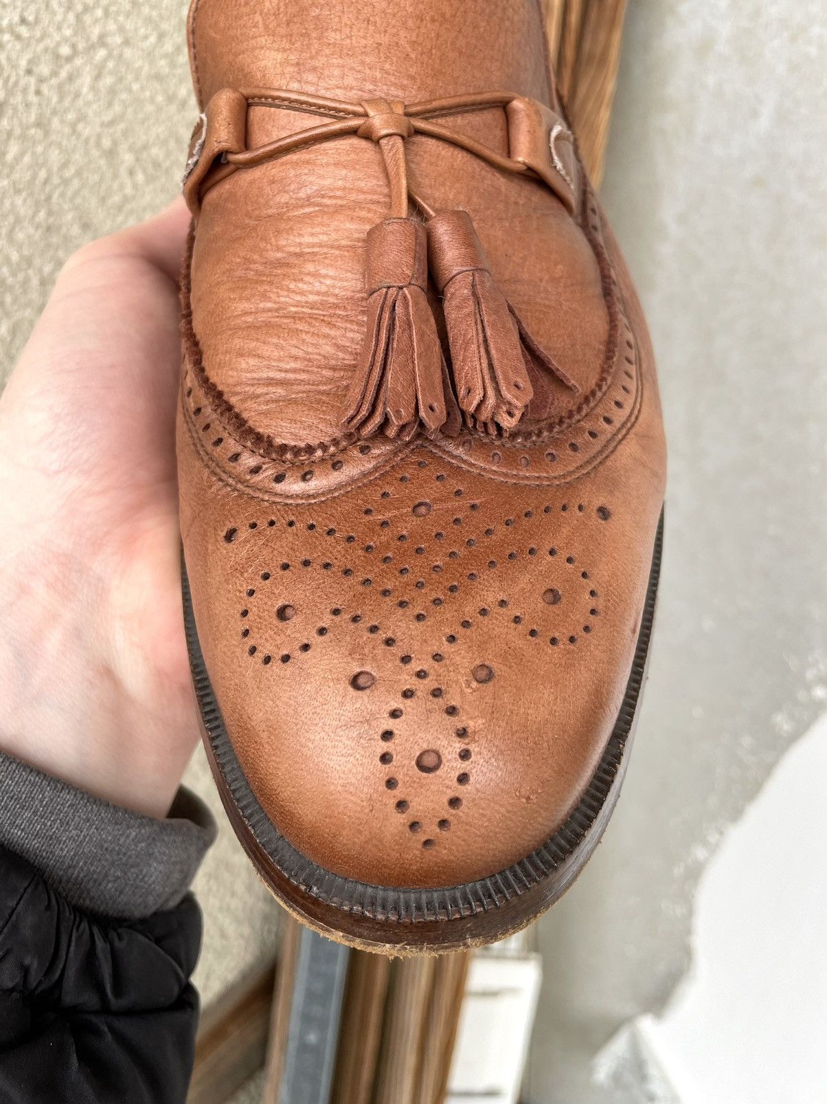 Bally Bally Suisse Leather Tassel Loafers Brogue Size 9.5 Brown Size US 9.5 / EU 42-43 - 21 Thumbnail