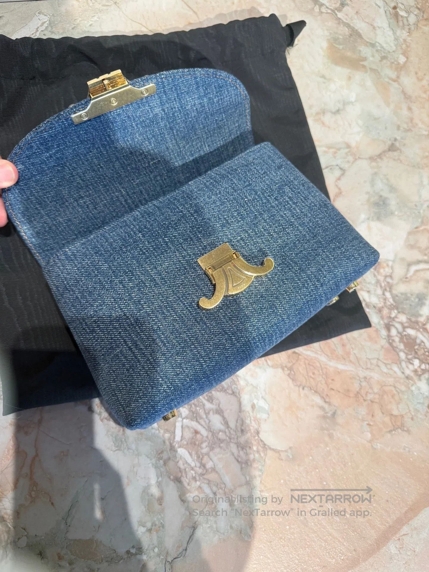 Celine CELINE TEEN NINO Denim Tote Bag. Size ONE SIZE - 8 Thumbnail