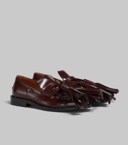 Marni o1f1d3z1025 Leather Bambi Loafers in Brown Size US 10 / EU 43 - 2 Thumbnail
