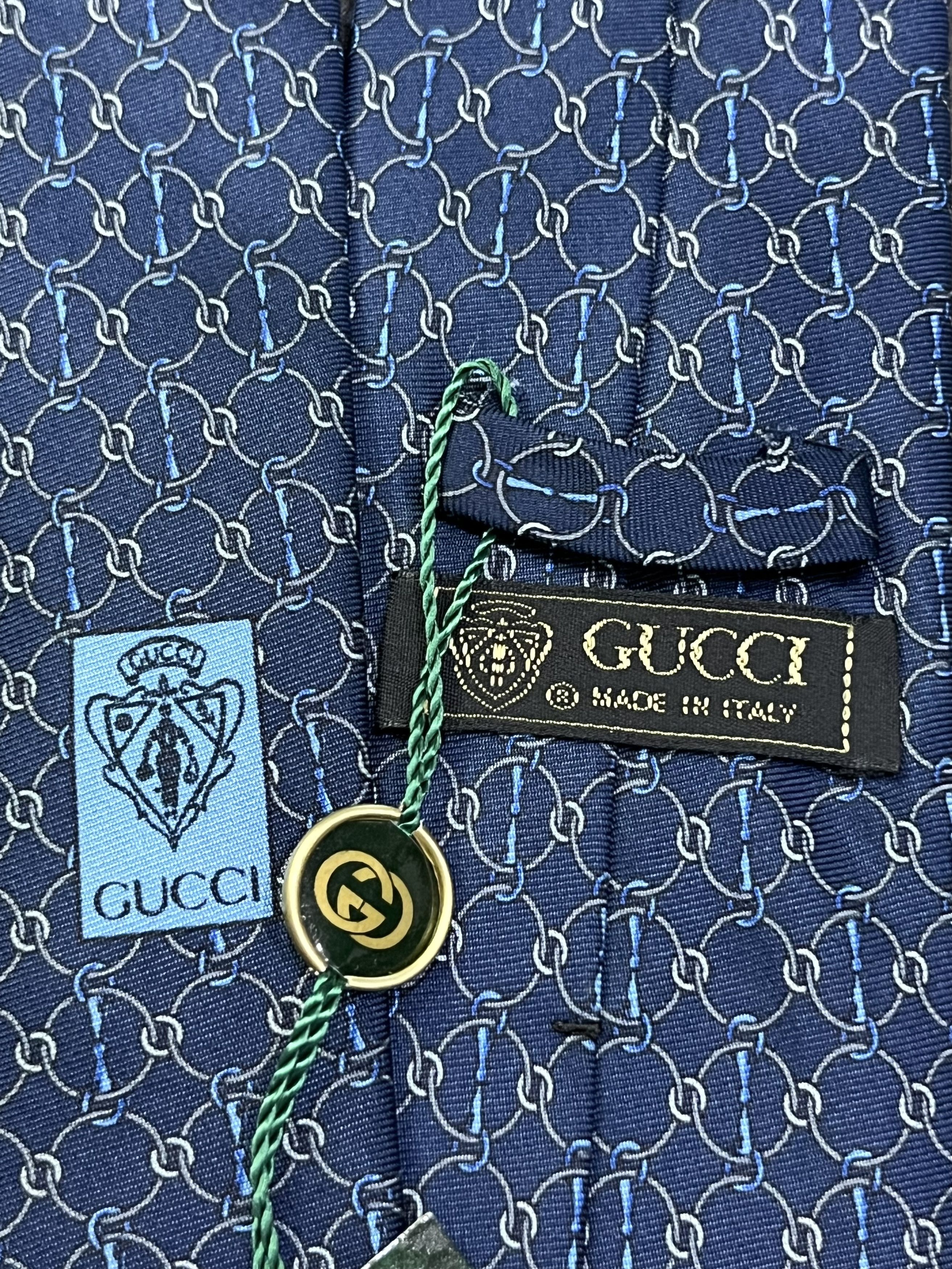 Gucci Vintage 90’s GUCCI Silk Necktie Made In ITALY NEW OLD STOCK Size ONE SIZE - 1 Thumbnail