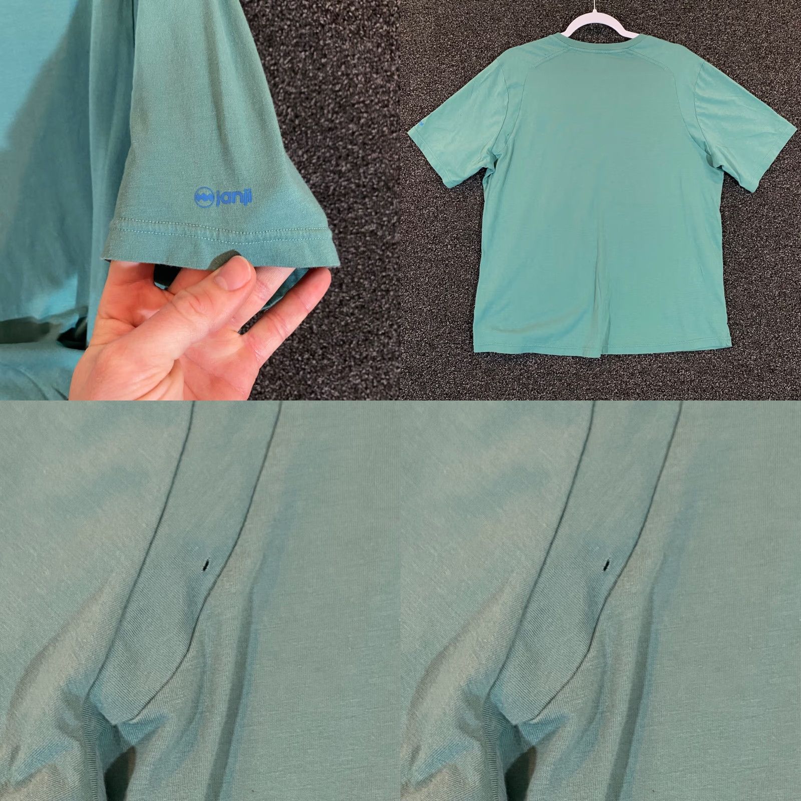 Vintage Janji Runterra Bio Shirt Mens Large Green Short Sleeve Tee Workout Athletic READ Size US L / EU 52-54 / 3 - 8 Thumbnail